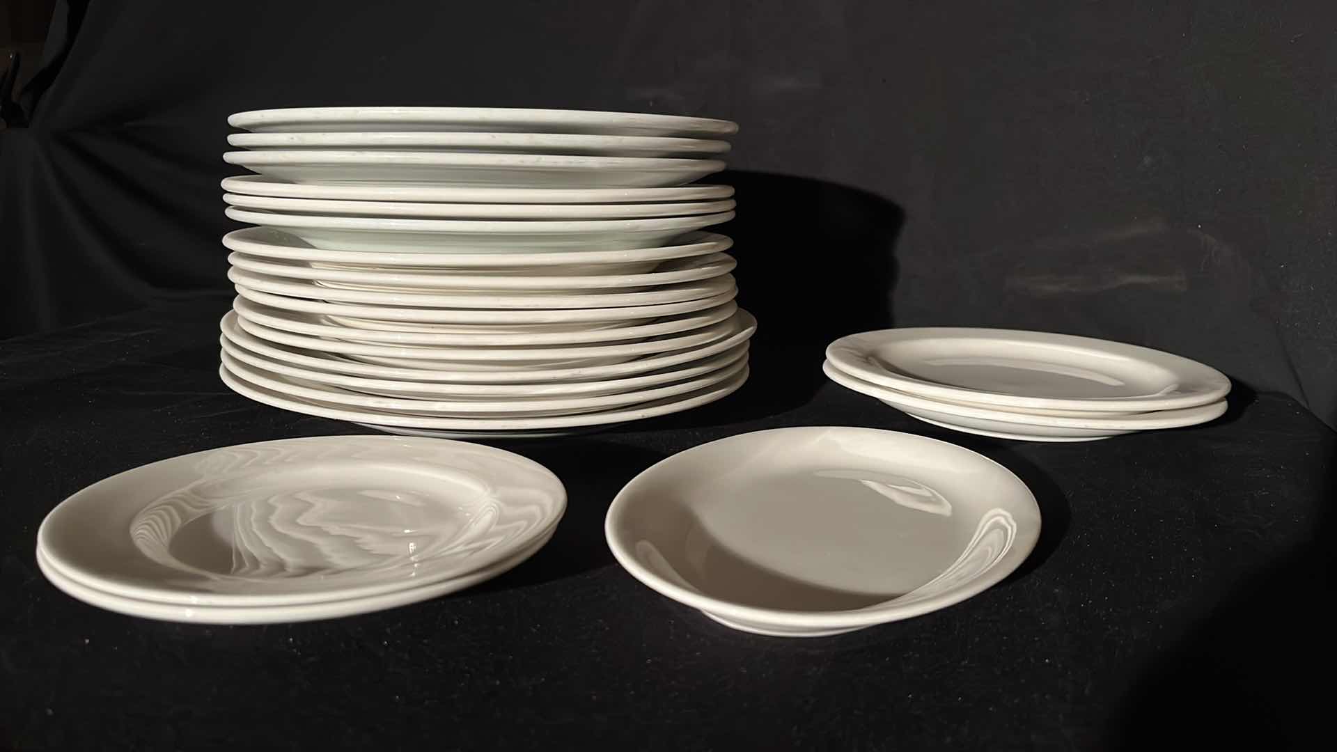 Photo 1 of WHITE DINING SET, VARIOUS SIZES (28)