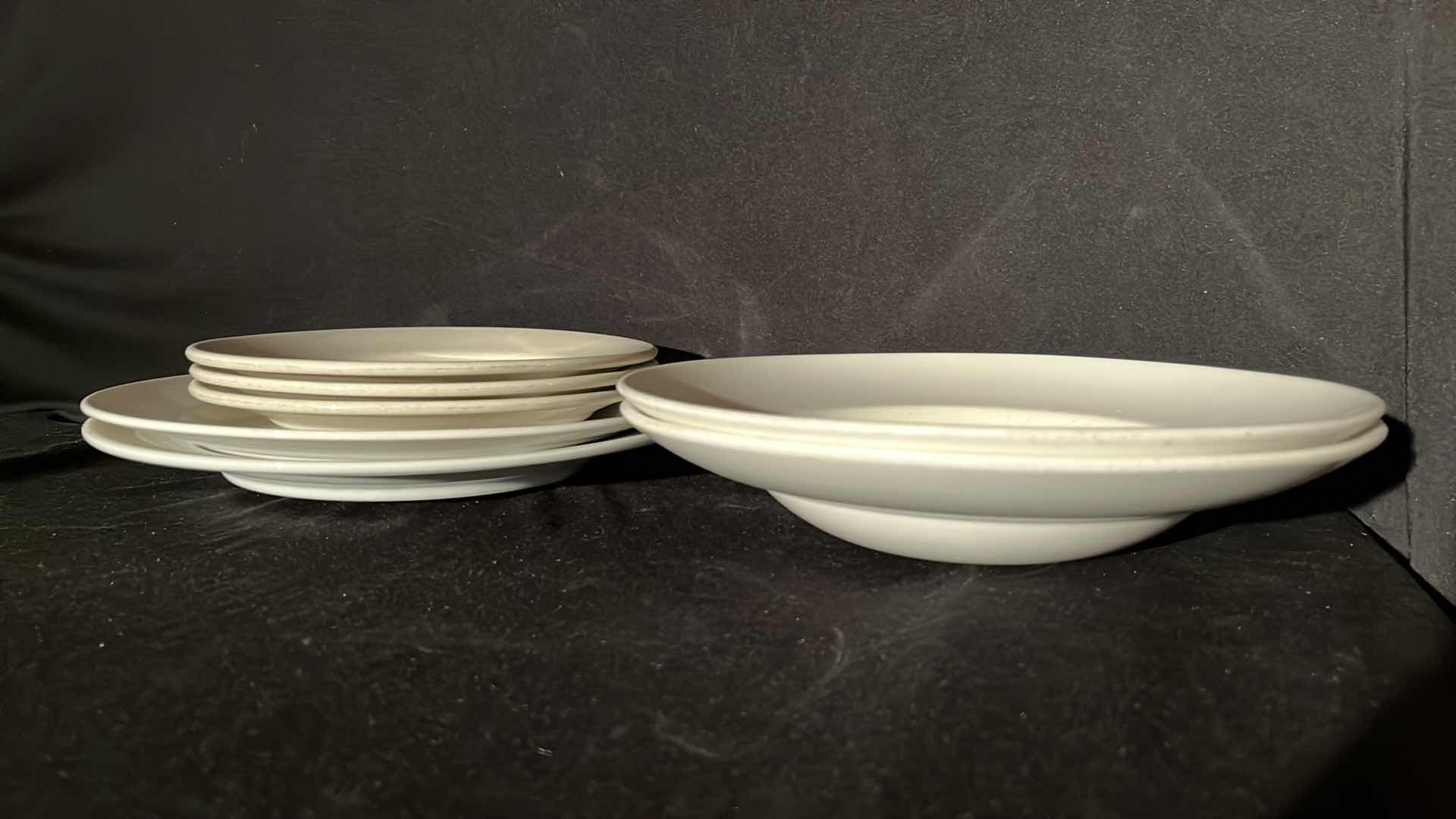 Photo 1 of WHITE DINING SET, VARIOUS SIZES (28)