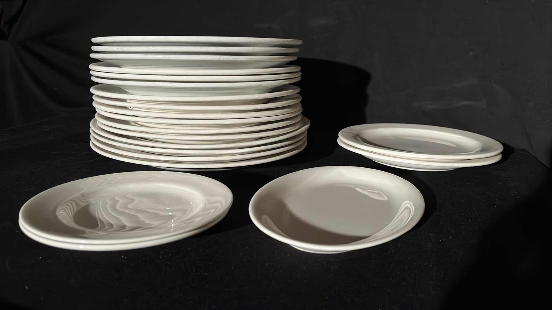 Photo 1 of WHITE DINING SET, VARIOUS SIZES (28)