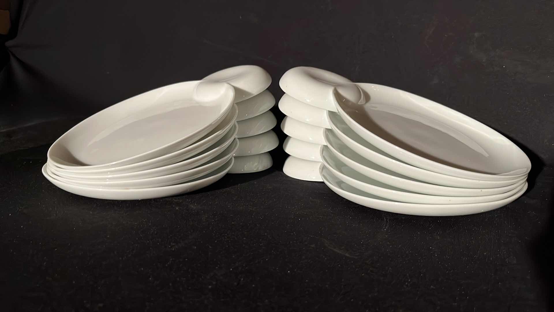 Photo 1 of BERNARDAUD XIRADA BLANC 10” PORCELAIN CHINA PLATE GUY SAVOY BUFFET (10)