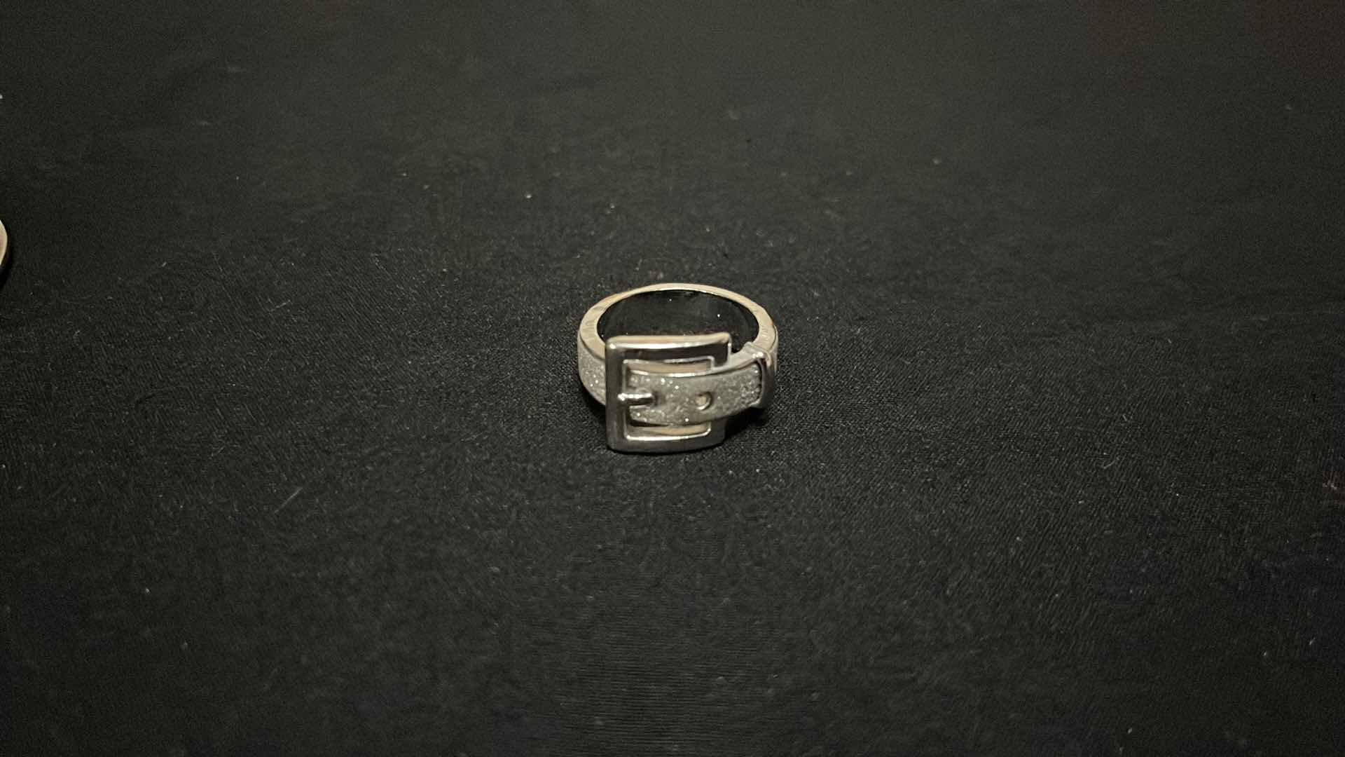 Photo 1 of BELT STYLE COSTUME BRACELET & RING (SIZE 8.5 - 9)