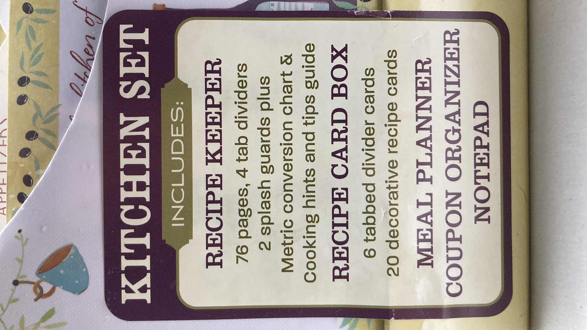 Photo 1 of NEW SEASONS KITCHEN MEAL & RECIPE PLANNING SET