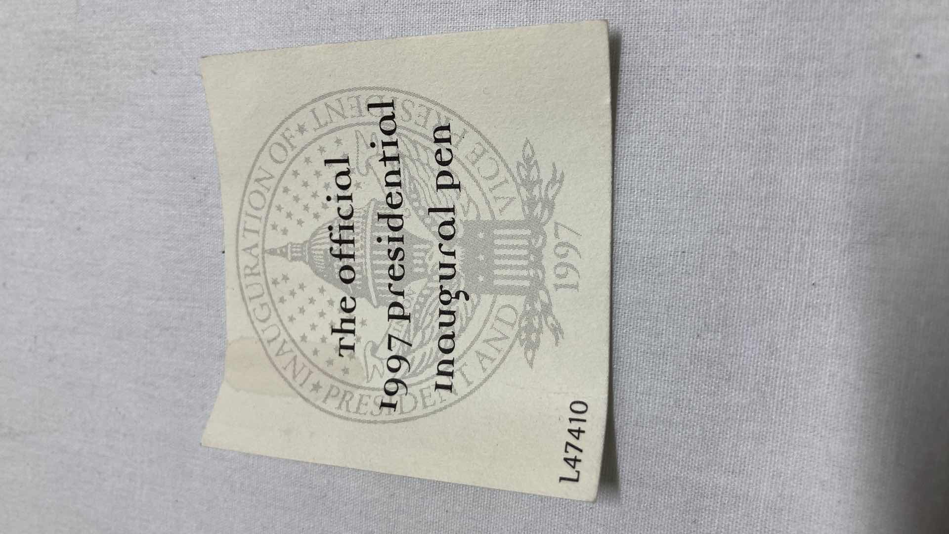 Photo 1 of PARKER INSIGNIA BILL CLINTON OFFICIAL 1997 53RD PRESIDENTIAL INAUGURATION PEN L47410