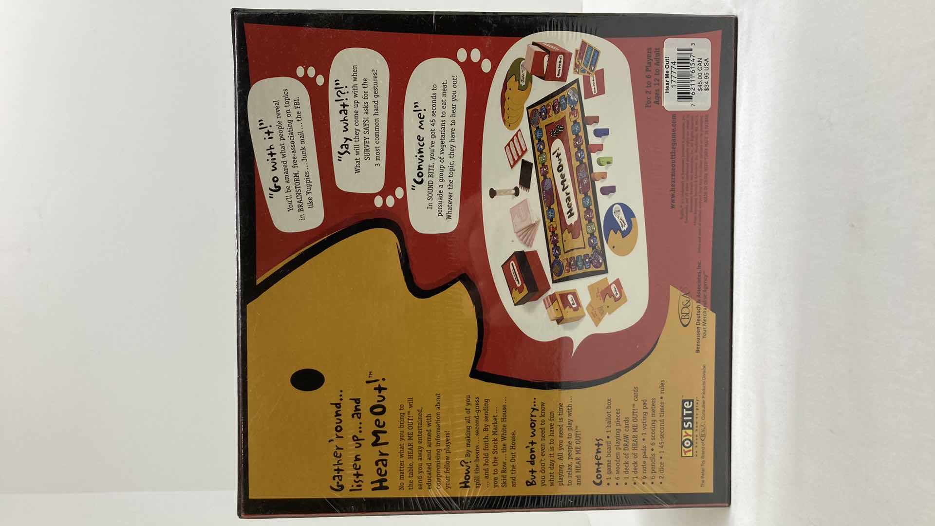 Photo 1 of NEW TOY SITE HEAR ME OUT BOARD GAME