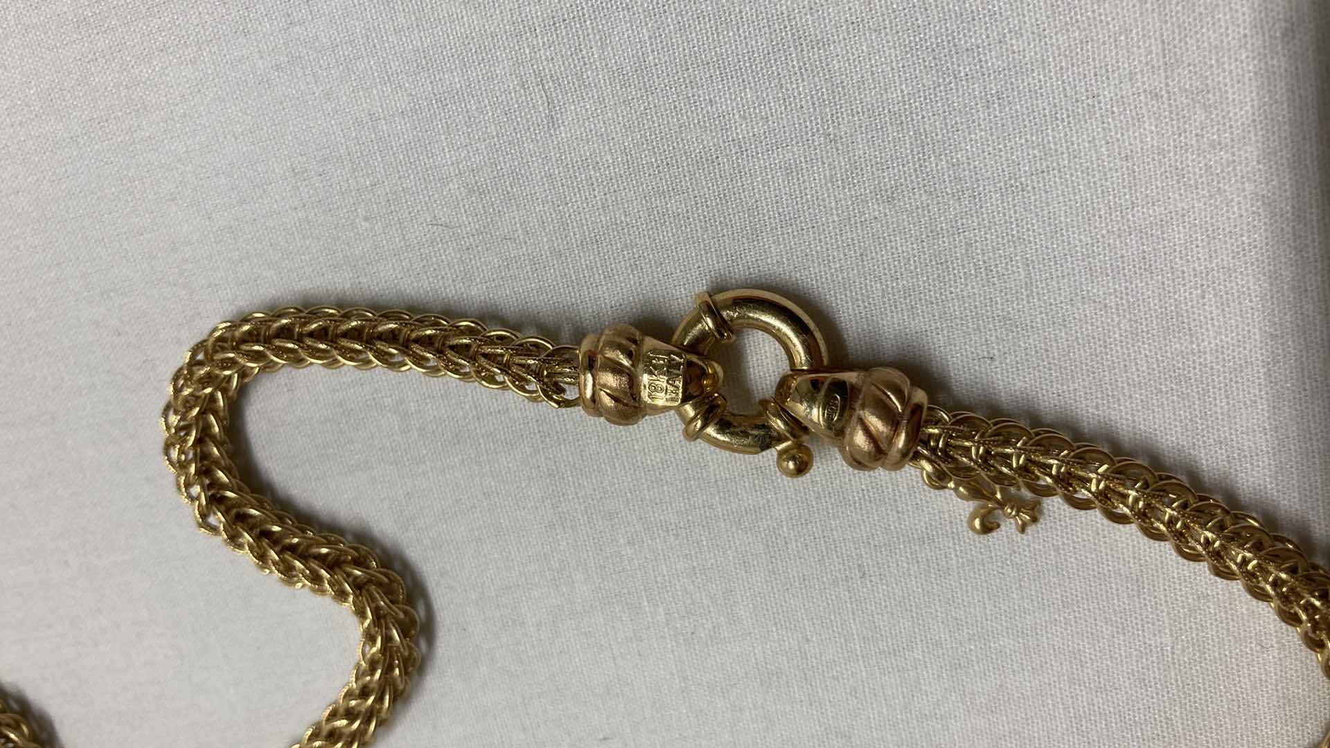 Photo 1 of GOLD KNOTTED ROBE TASSEL NECKLACE 18K 0.15” X 23”