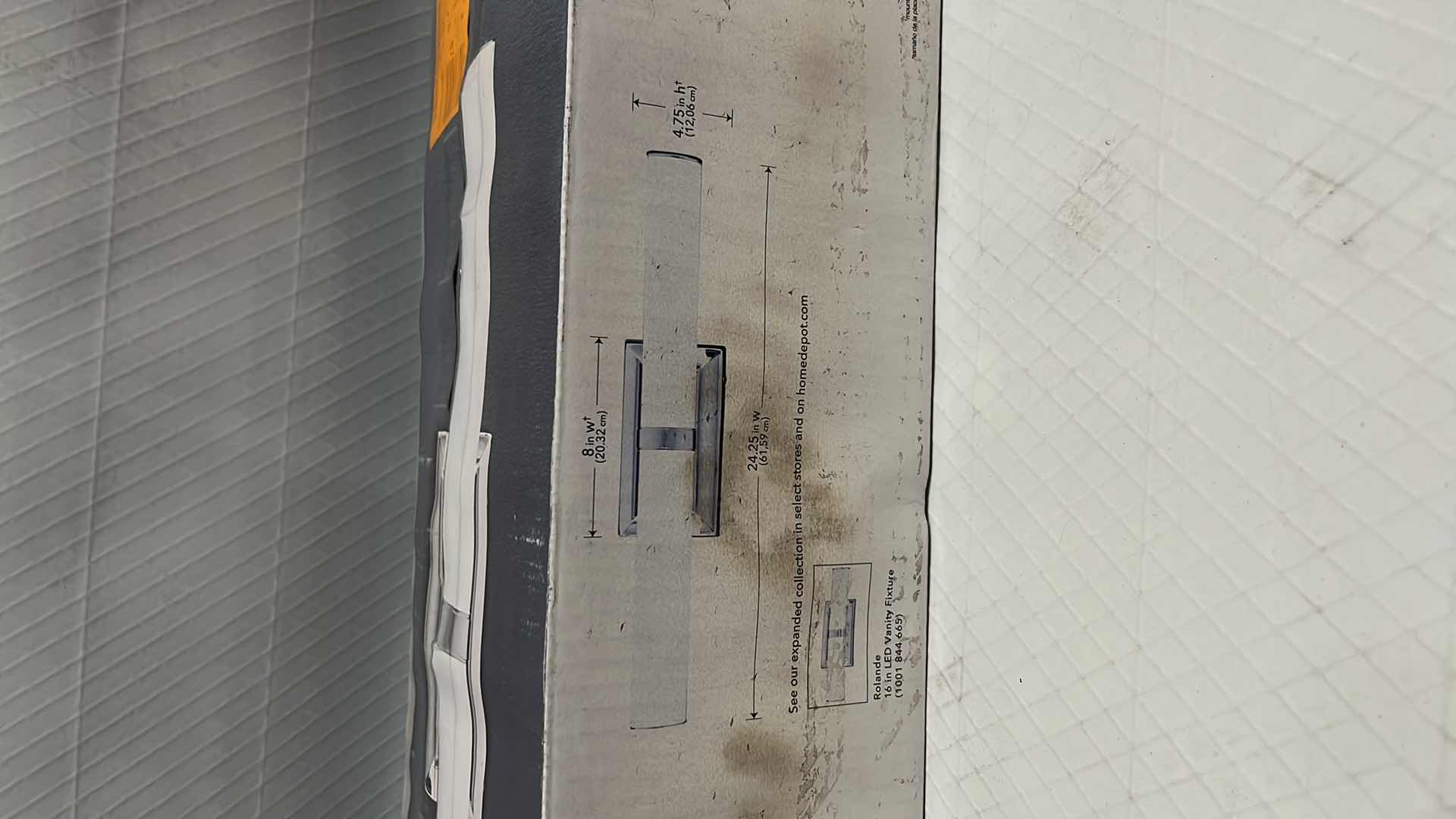 Photo 1 of HOME DECORATORS COLLECTION, 24” LED VANITY FIXTURE IN POLISHED NICKEL FINISH, ROLANDE COLLECTION (#1001 844 657)