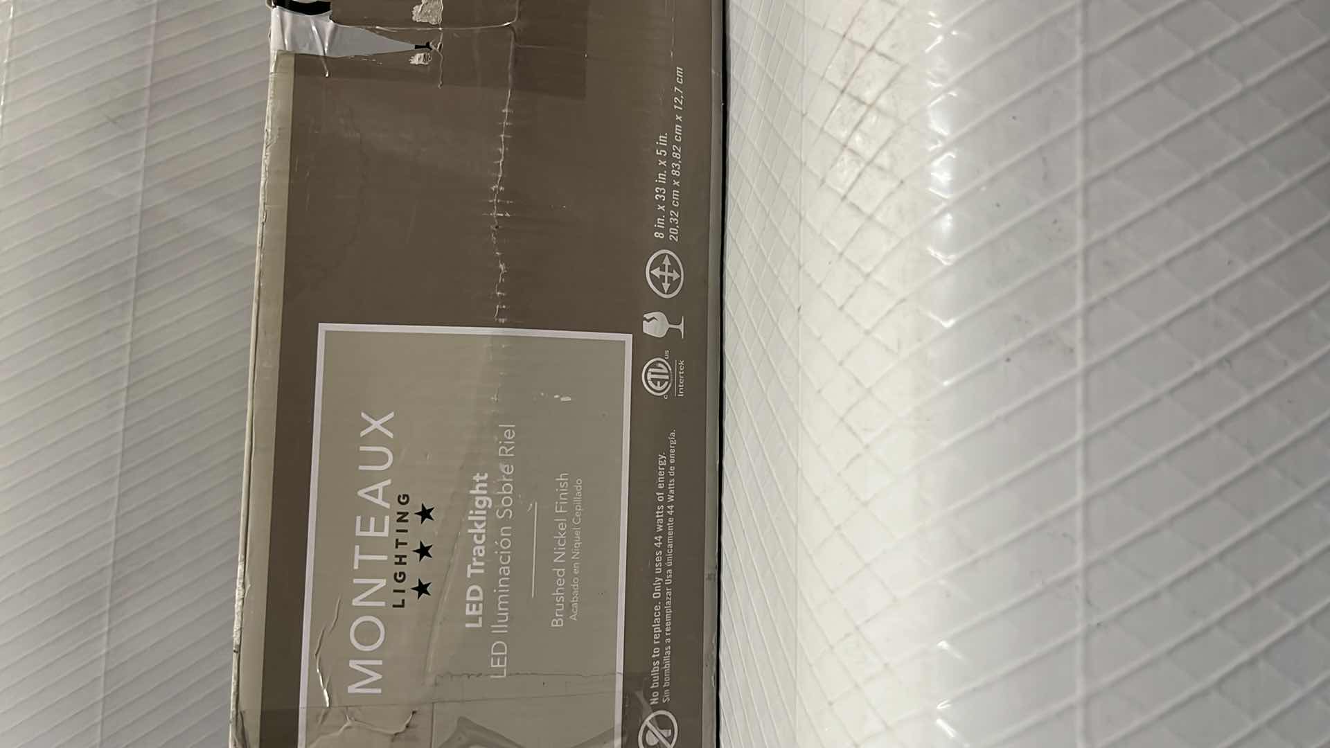 Photo 1 of MONTEAUX LIGHTING LED TRACKLIGHT IN BRUSHED NICKEL FINISH, 8” X 33” X 5” (#1002454608)