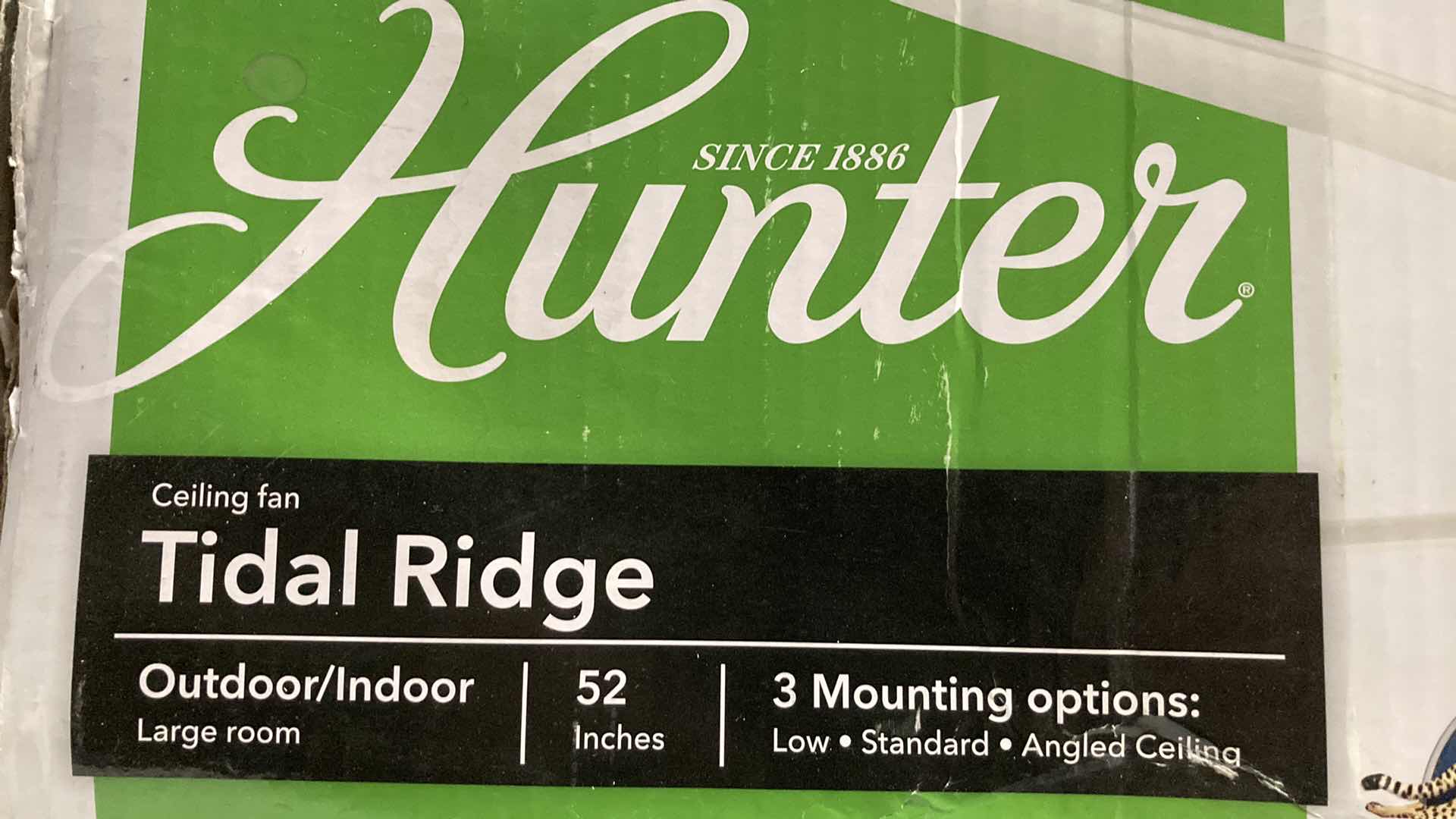 Photo 1 of NEW HUNTER TIDAL RIDGE FRESH WHITE FINISH 52” CEILING FAN MODEL 51424