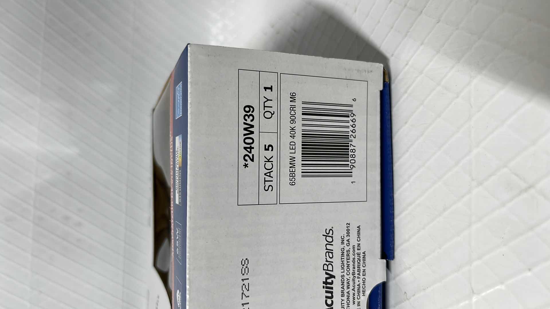 Photo 5 of NEW 2- LITHONIA LIGHTING LED RECESSED DOWNLIGHT E-SERIES 5/6”, 4000K 90CRI, WHITE BAFFLE
(240W39)