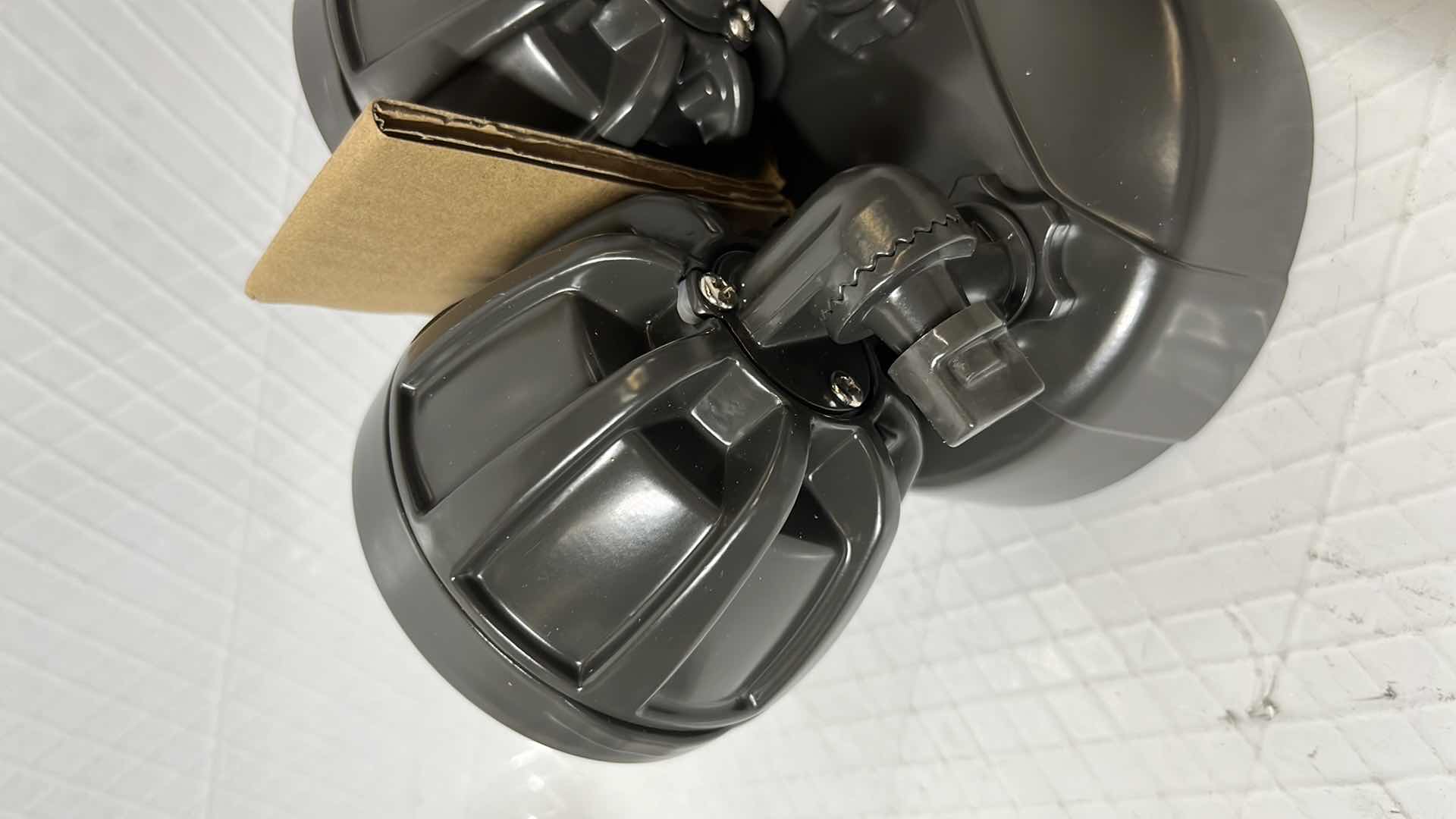 Photo 1 of NEW COOPER LIGHTING SOLUTIONS HALO OUTDOOR SECURITY BRONZE LED TWIN HEAD FLOODLIGHT, 1600 LUMENS 150W (FTR1740L)