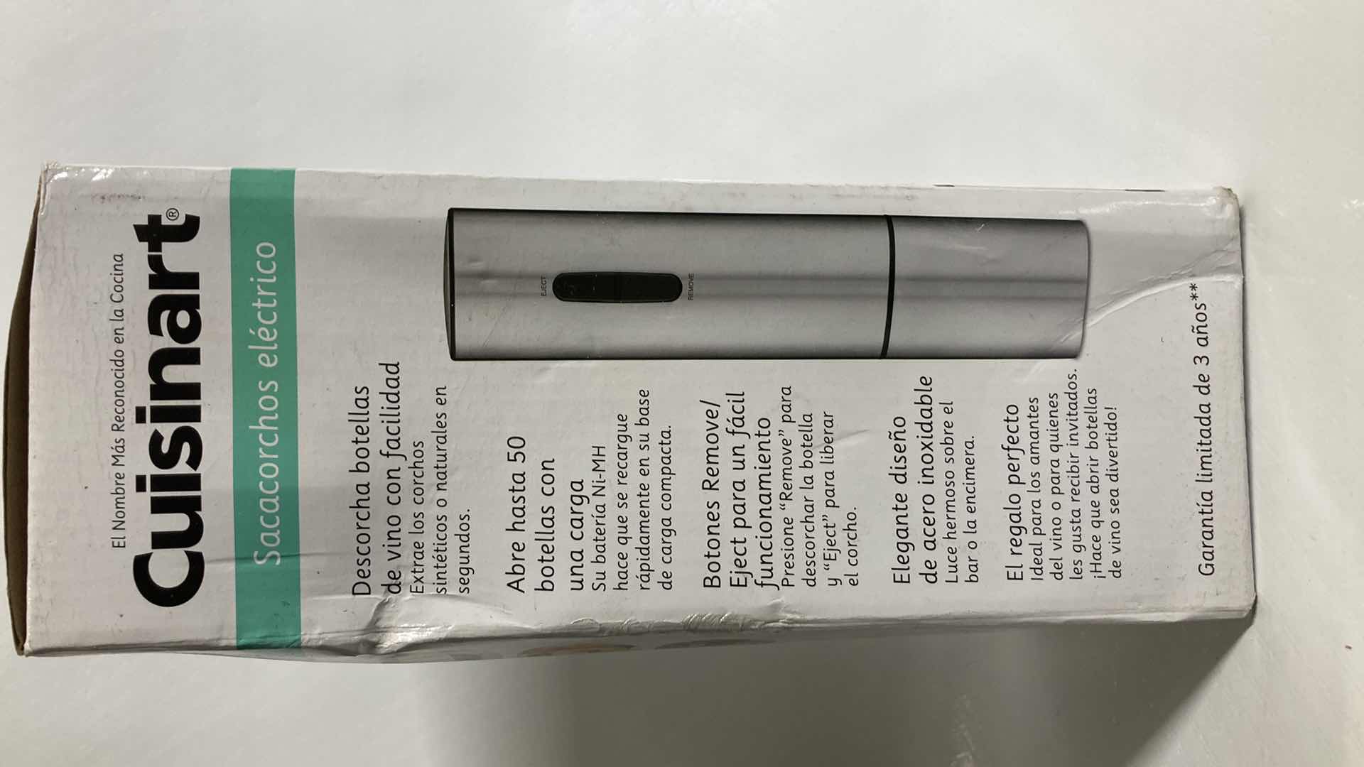 Photo 1 of NEW CUISINART ELECTRIC WINE OPENER MODEL CWO-25