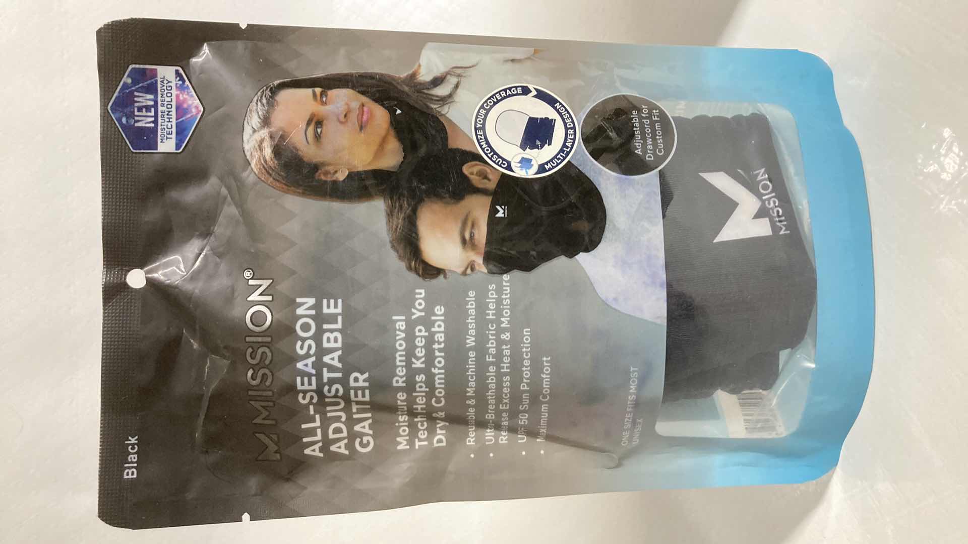 Photo 1 of NEW MISSION ALL SEASON ADJUSTABLE BLACK GAITER (3)