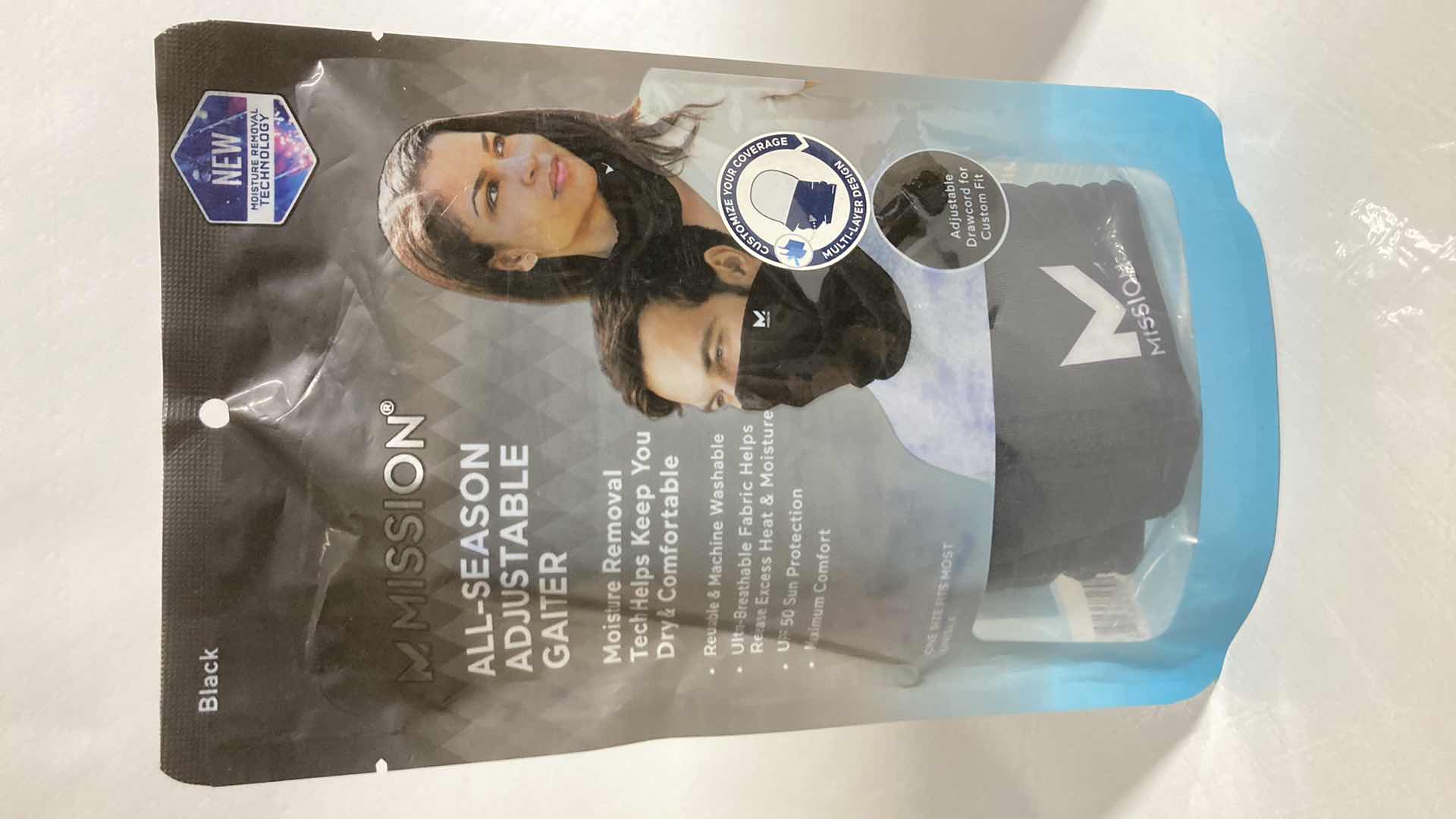 Photo 1 of NEW MISSION ALL SEASON ADJUSTABLE BLACK GAITER (3)