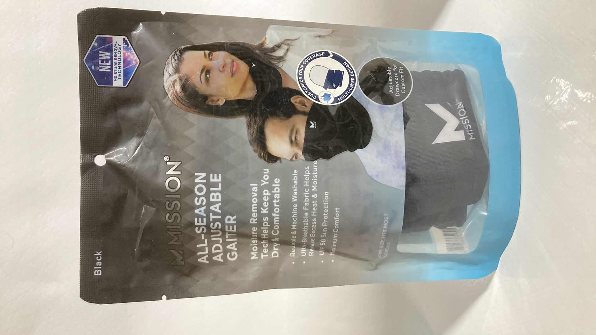 Photo 1 of NEW MISSION ALL SEASON ADJUSTABLE BLACK GAITER (3)