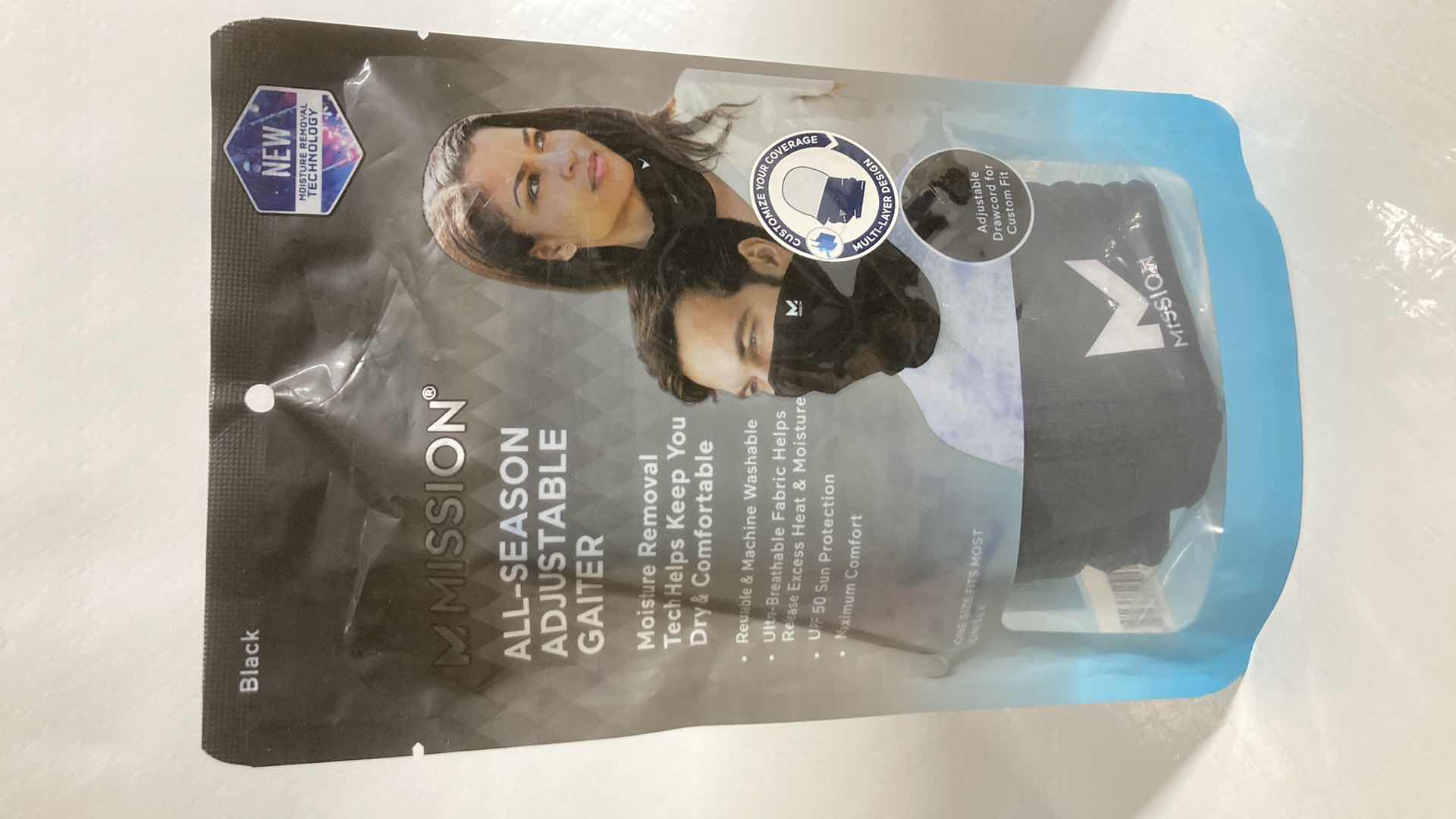 Photo 1 of NEW MISSION ALL SEASON ADJUSTABLE BLACK GAITER (3)