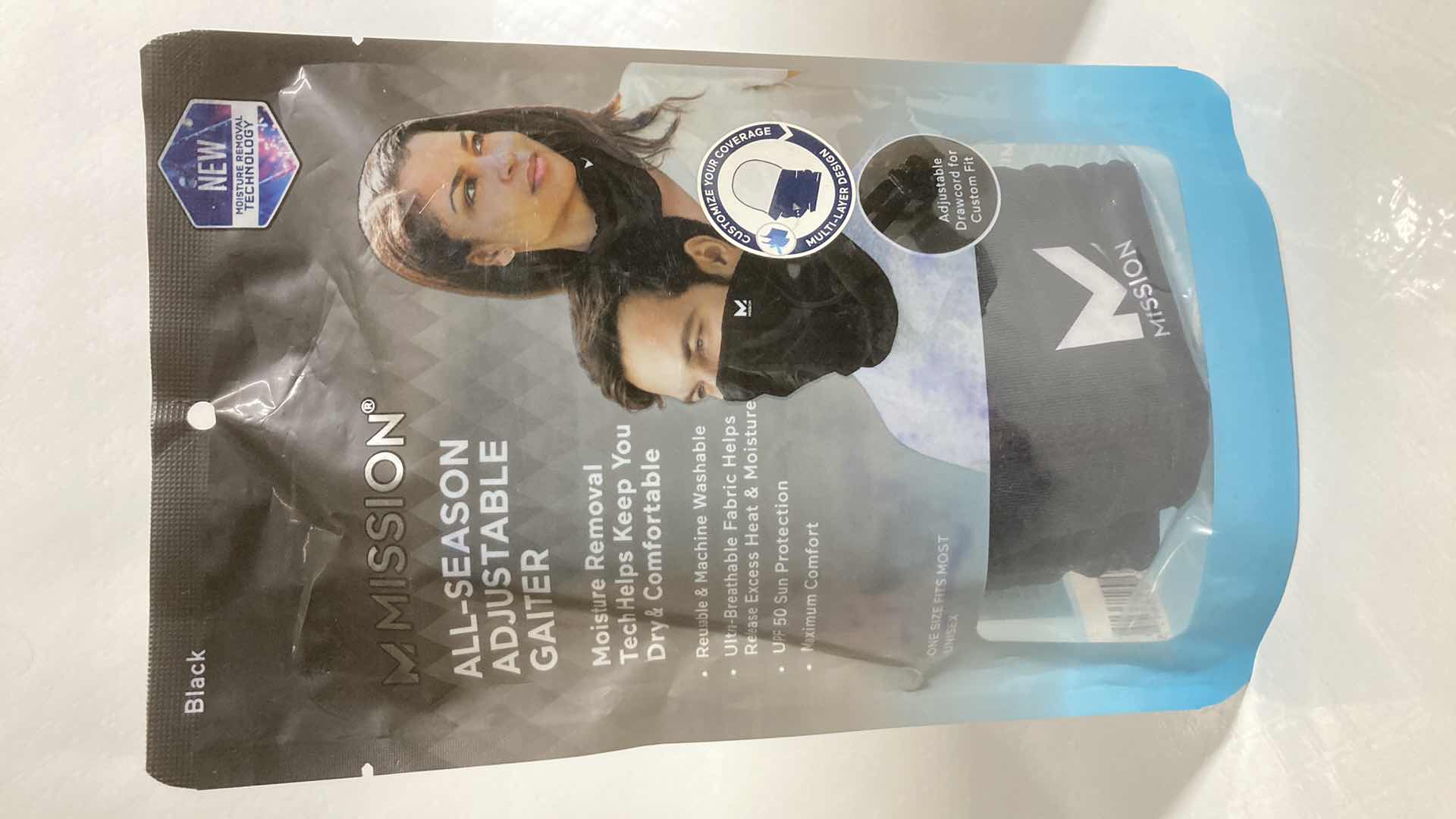 Photo 1 of NEW MISSION ALL SEASON ADJUSTABLE BLACK GAITER (3)