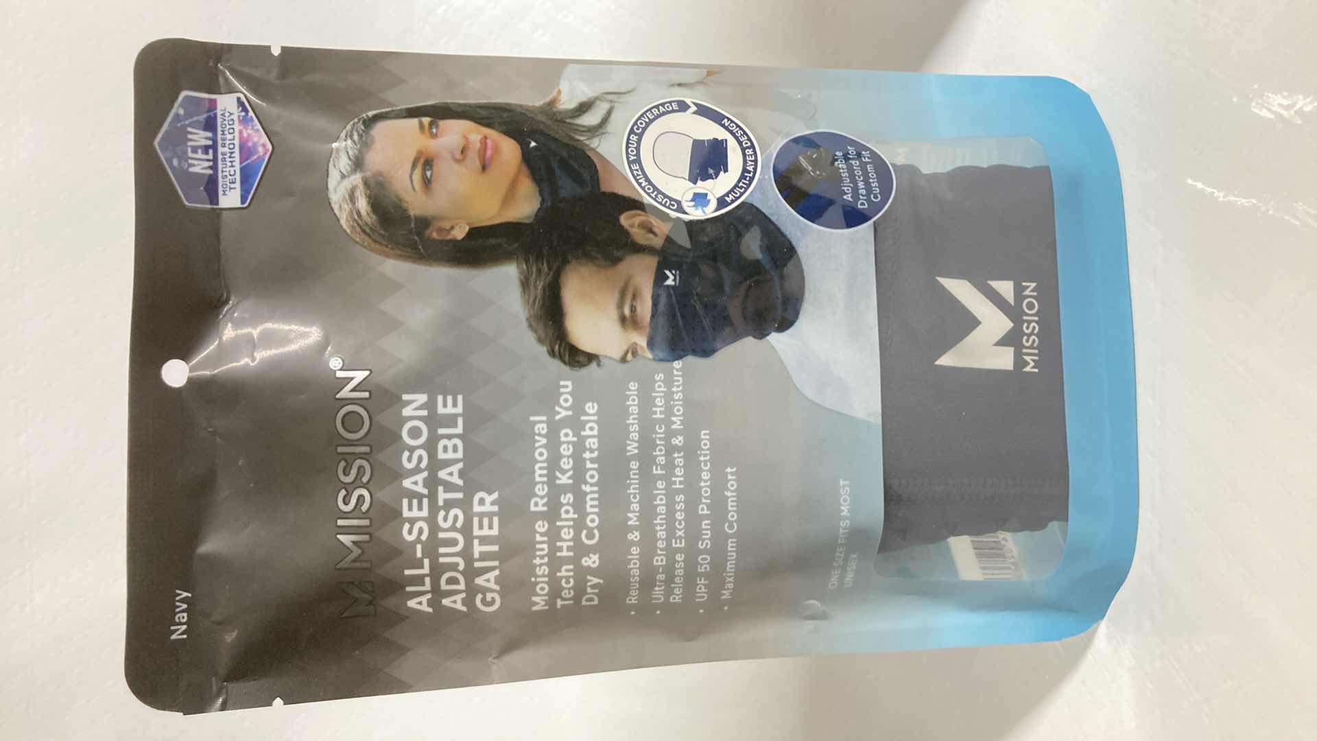 Photo 1 of NEW MISSION ALL SEASON ADJUSTABLE NAVY GAITER (3)