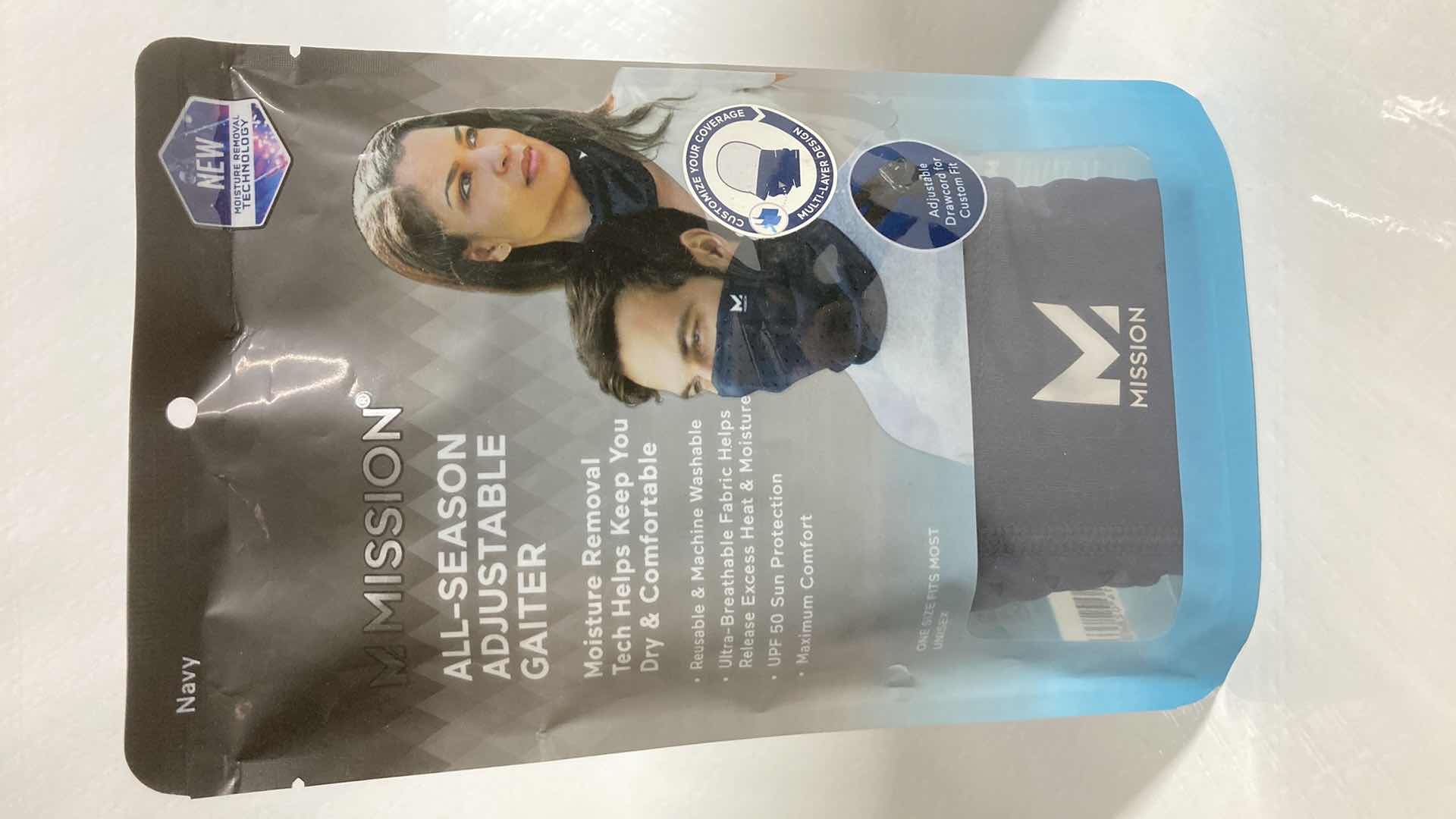 Photo 1 of NEW MISSION ALL SEASON ADJUSTABLE NAVY GAITER (3)