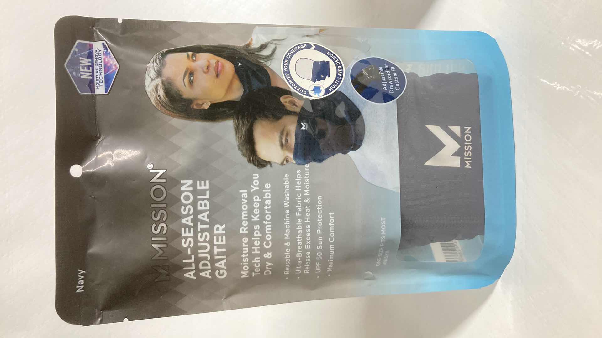 Photo 1 of NEW MISSION ALL SEASON ADJUSTABLE NAVY GAITER (3)