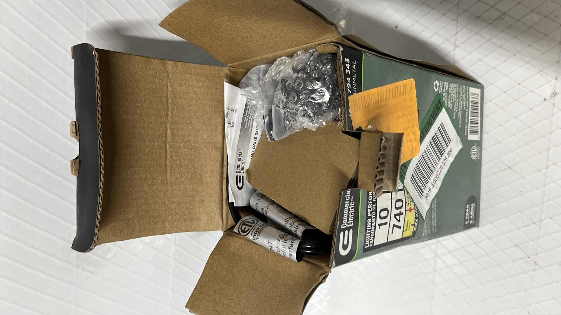 Photo 1 of NEW COMMERCIAL ELECTRIC LOW VOLTAGE LED COLOR CHANGING ADJUSTABLE BEAM SPOT LIGHT, 740 LUMENS, GUNMETAL BRASS (1005 794 343)