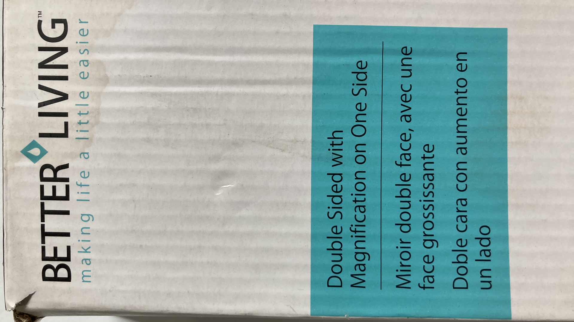 Photo 1 of NEW BETTER LIVING WALL MOUNT VANITY DOUBLE SIDED 8” MIRROR