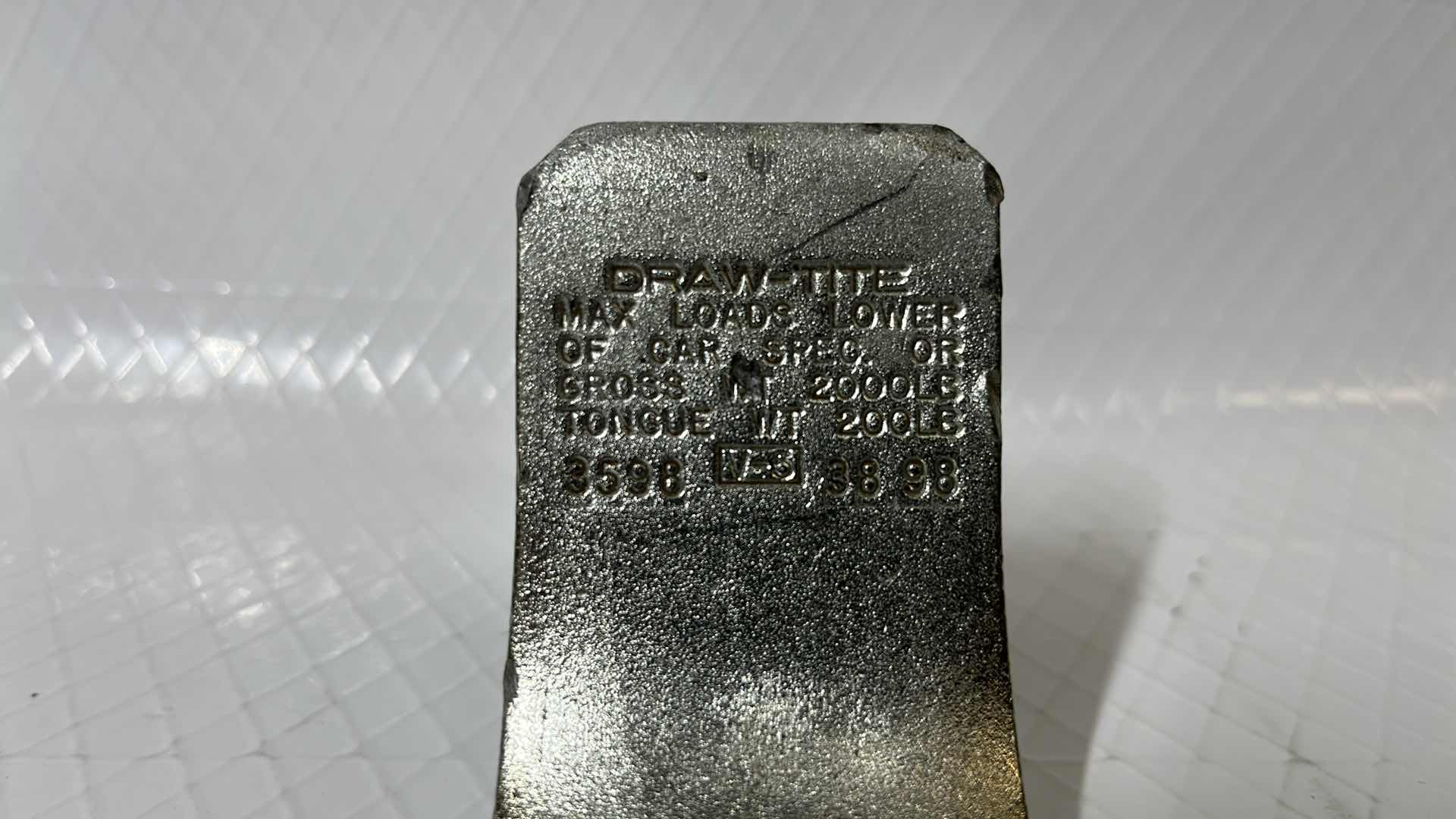 View 3 of DRAW-TITE ZINC DRAWBAR KIT, GROSS WT 2000LB TONGUE WT 200LB (3593)
