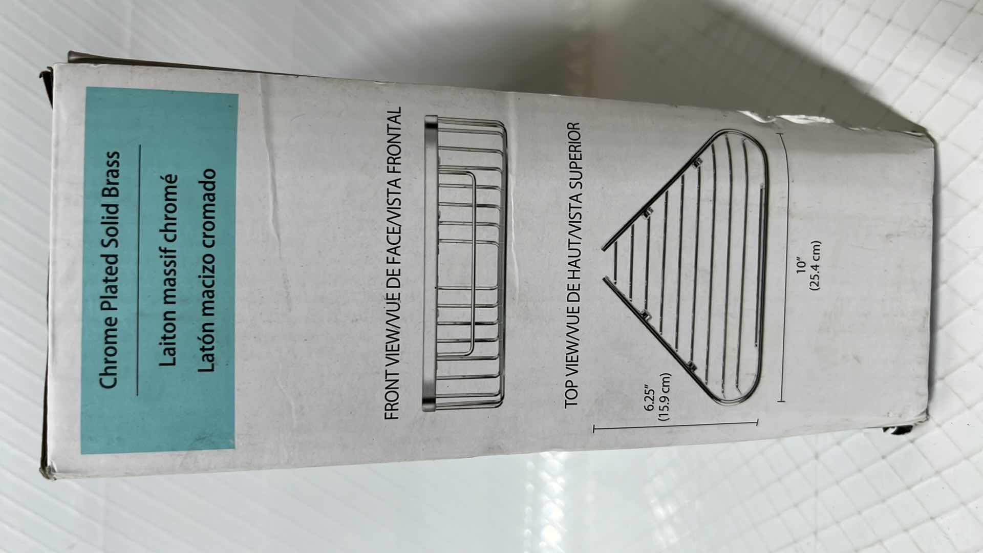 Photo 1 of 2- BETTER LIVING BATH BOUTIQUE COLLECTION SOLID BRASS/CHROME FINISH LUXURY CORNER BASKET (MODEL 11251)