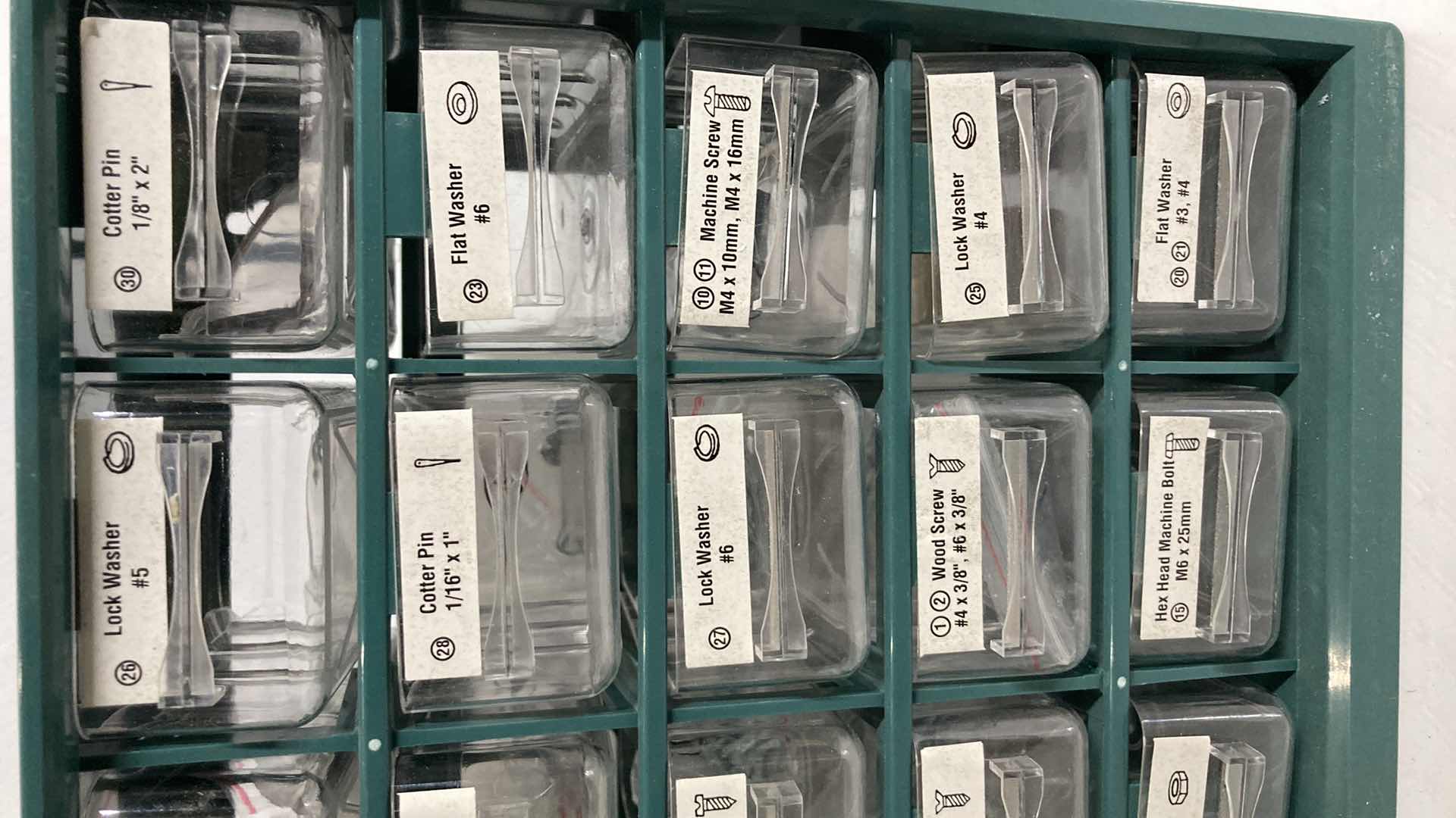 Photo 1 of HARDWARE STORAGE BOX W HARDWARE 11.5” X 5” H9”