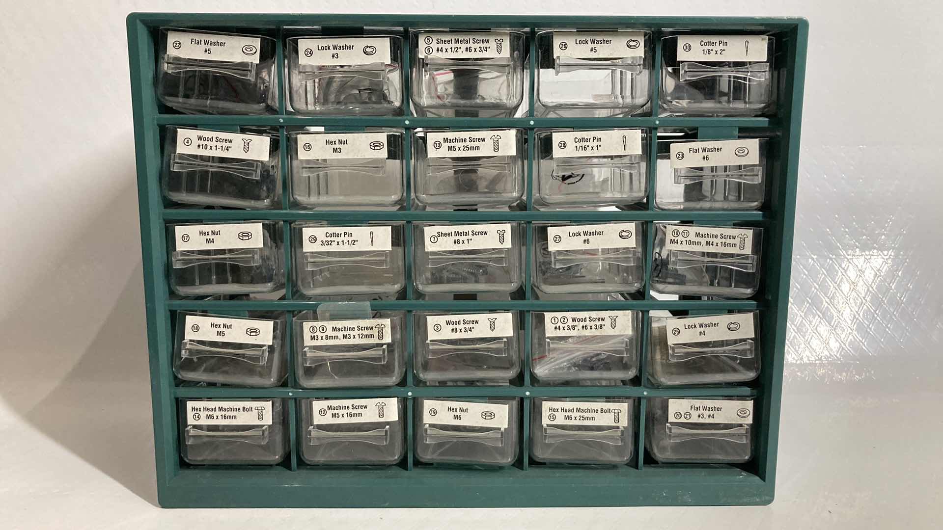 Photo 1 of HARDWARE STORAGE BOX W HARDWARE 11.5” X 5” H9”