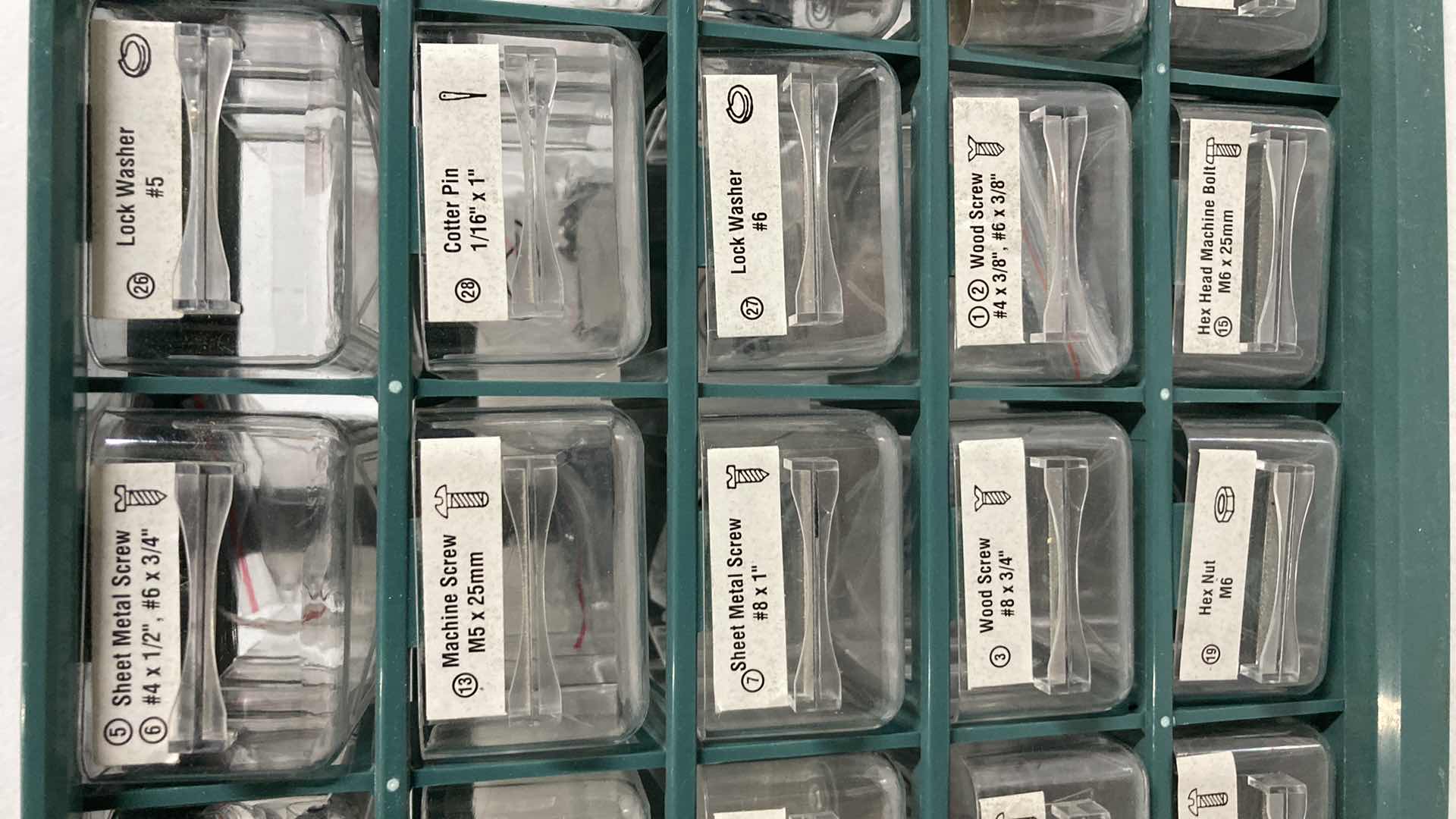 Photo 1 of HARDWARE STORAGE BOX W HARDWARE 11.5” X 5” H9”