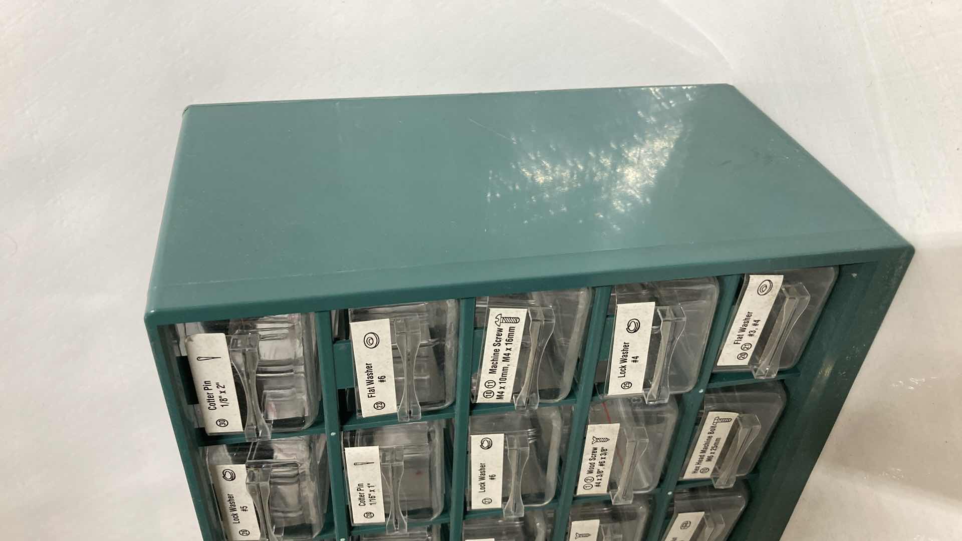 Photo 1 of HARDWARE STORAGE BOX W HARDWARE 11.5” X 5” H9”