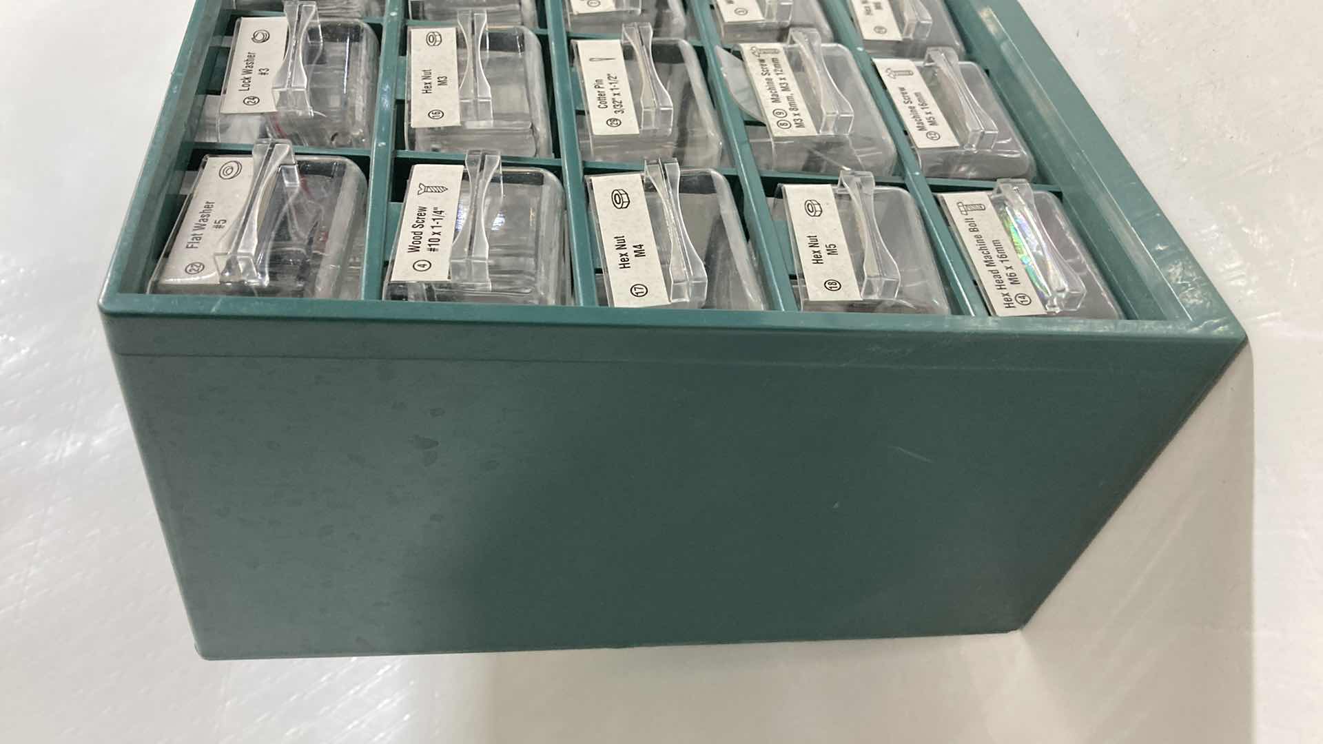 Photo 1 of HARDWARE STORAGE BOX W HARDWARE 11.5” X 5” H9”