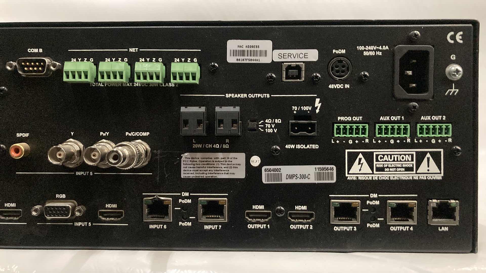 Photo 1 of CRESTRON PROFESSIONAL MEDIA SYSTEM MODEL DMPS-300-C