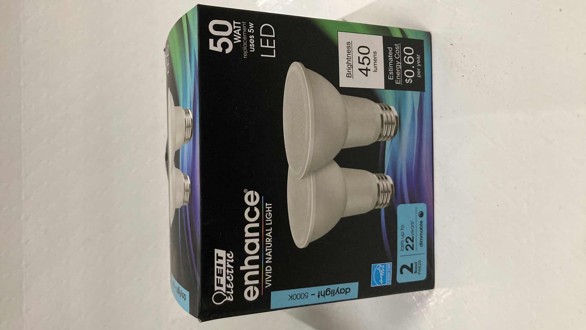 Photo 1 of FEIT ELECTRIC ENHANCE VIVID NATURAL LIGHT 50WATT LED FLOOD LIGHTBULBS (4)