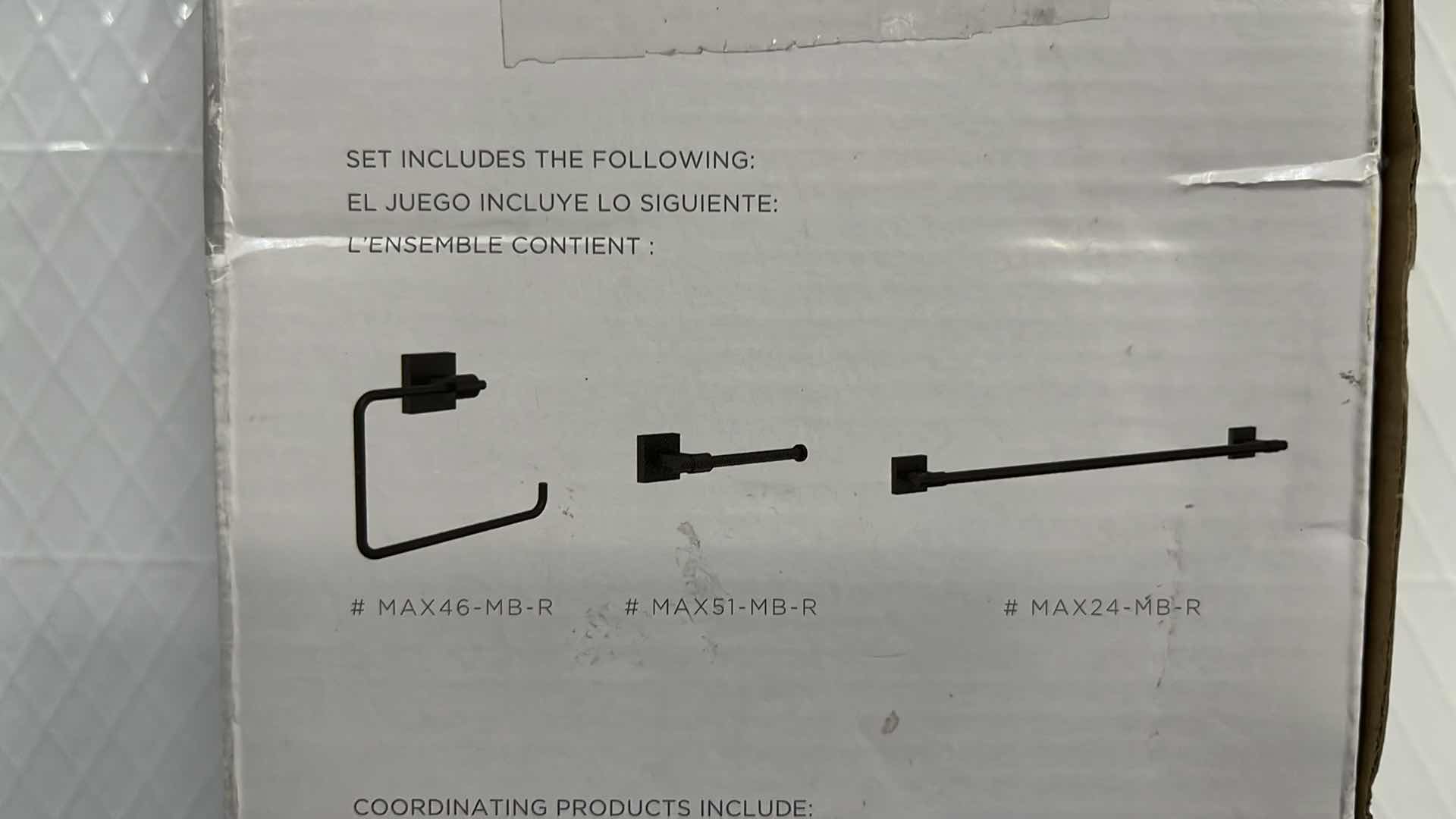 Photo 1 of NEW FRANKLIN BRASS MAXTED 3 PC BATH HARDWARE SET, MATTE BLACK (MAX63-MB-R)