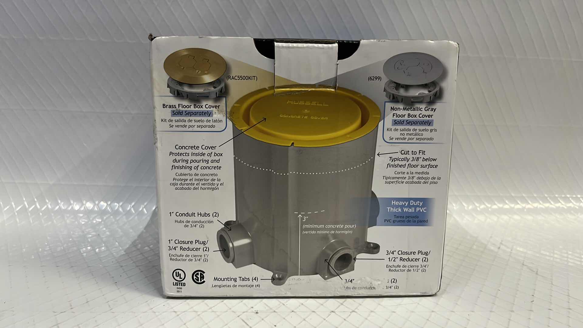 Photo 1 of NEW HUBBELL-RACO CONCRETE FLOOR BOX (#5511)
