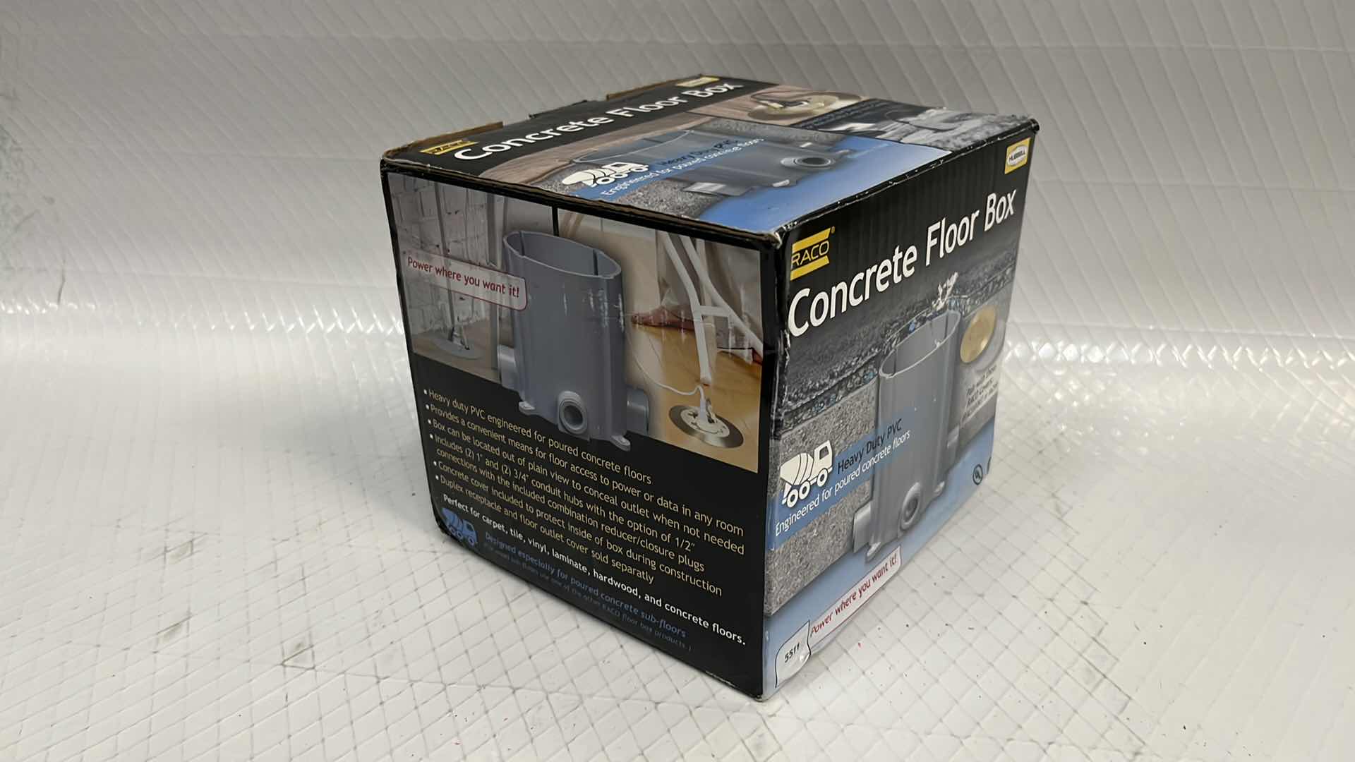 Photo 1 of NEW HUBBELL-RACO CONCRETE FLOOR BOX (#5511)