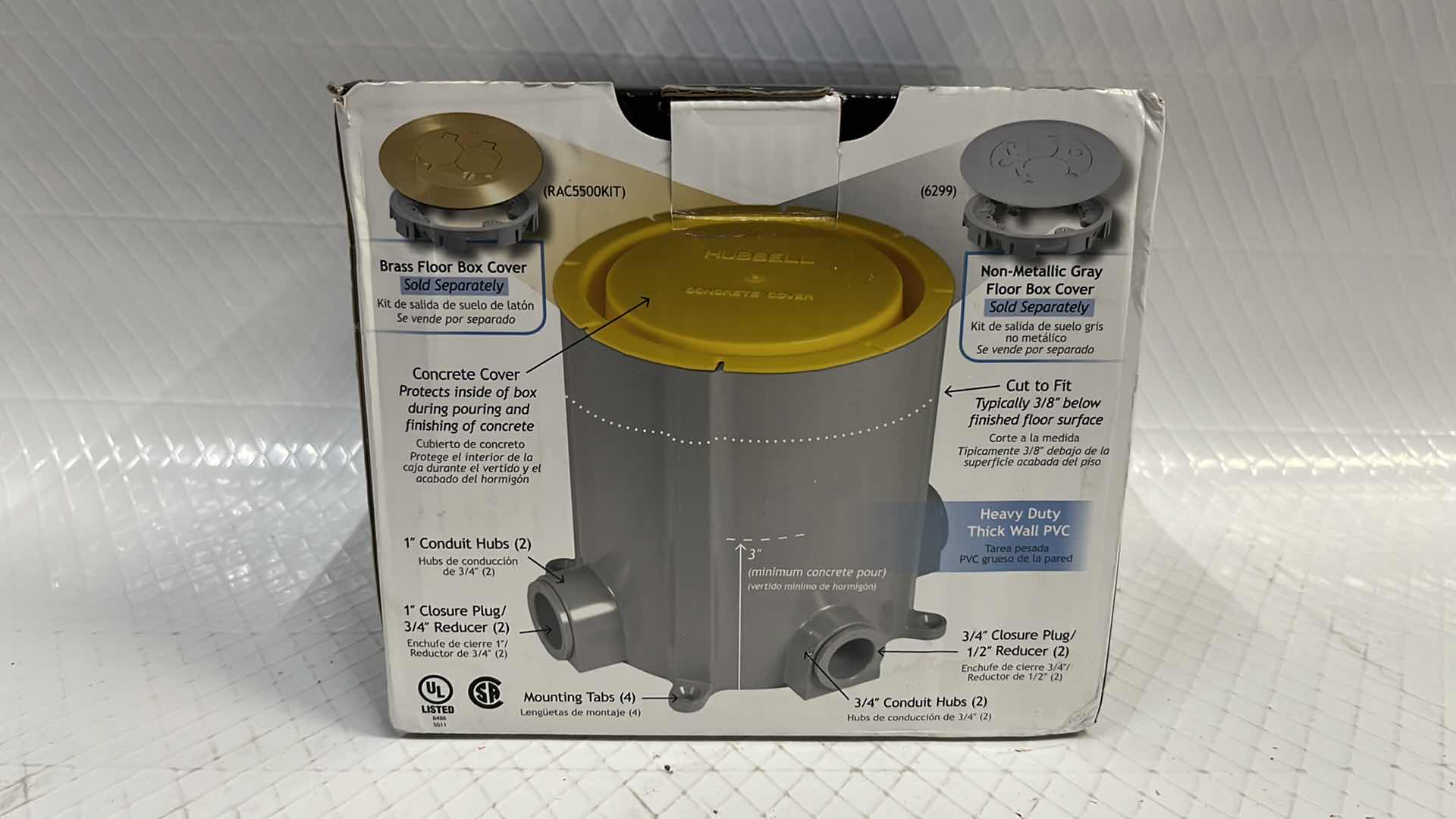 Photo 1 of NEW HUBBELL-RACO CONCRETE FLOOR BOX (#5511)