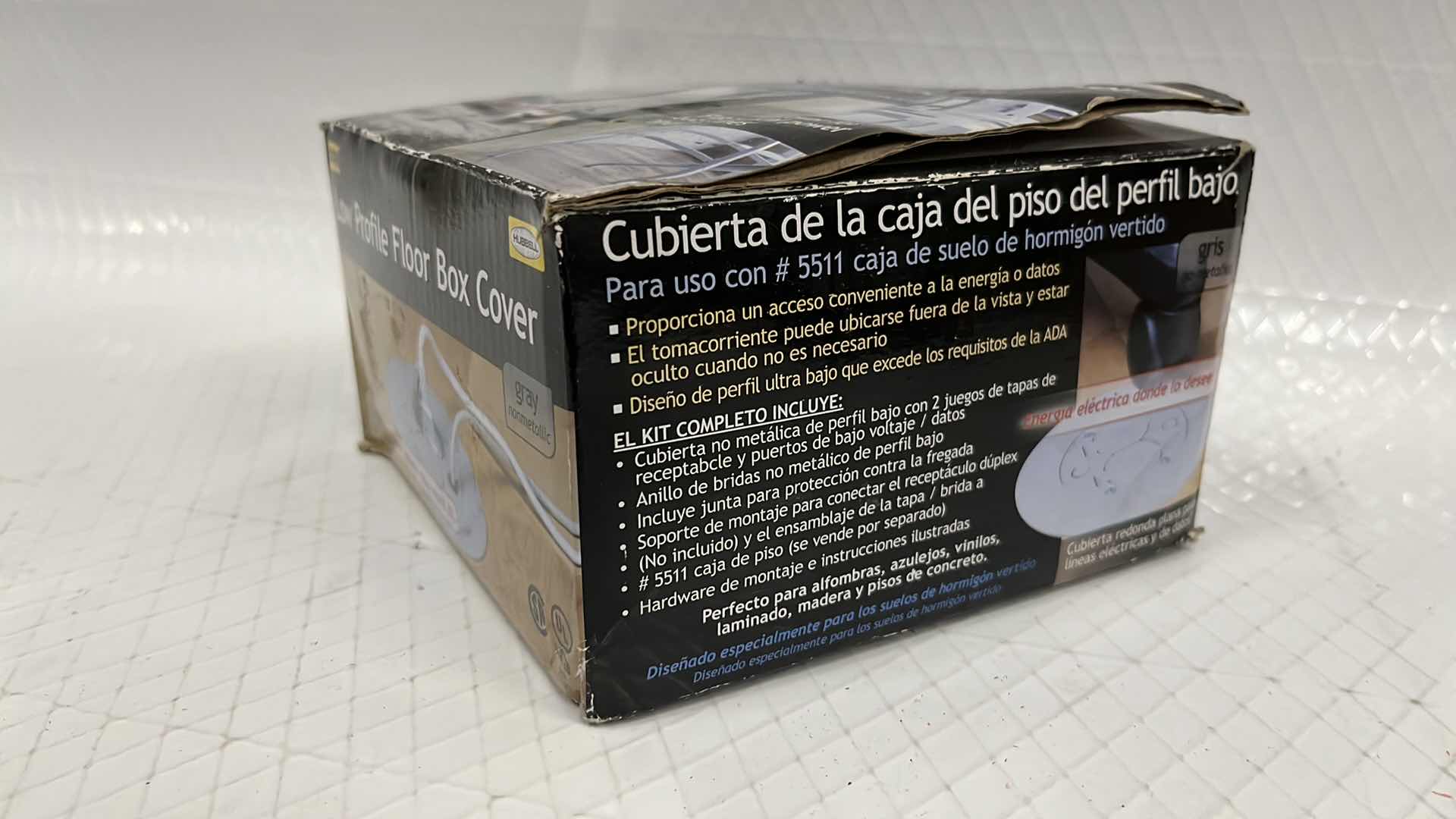 Photo 1 of NEW HUBBELL-RACO LOW PROFILE FLOOR BOX COVER, GRAY (#6299)