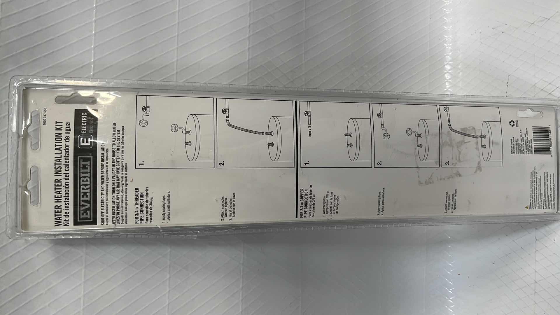 Photo 3 of EVERBILT WATER HEATER INSTALLATION KIT (1000 047 550)