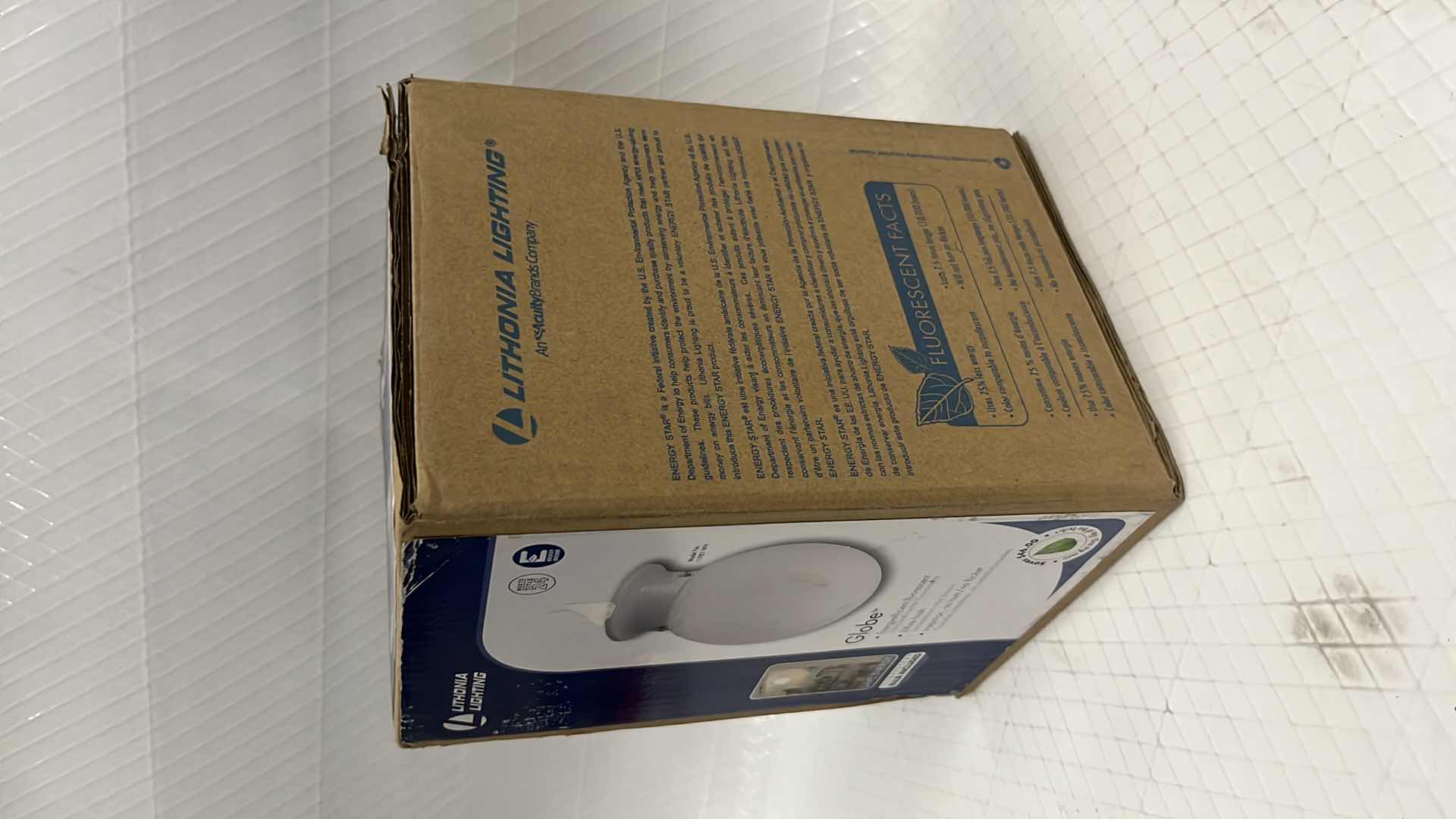 Photo 1 of NEW LITHONIA LIGHTING GLOBE CEILING LIGHT FIXTURE (#11981 WH)