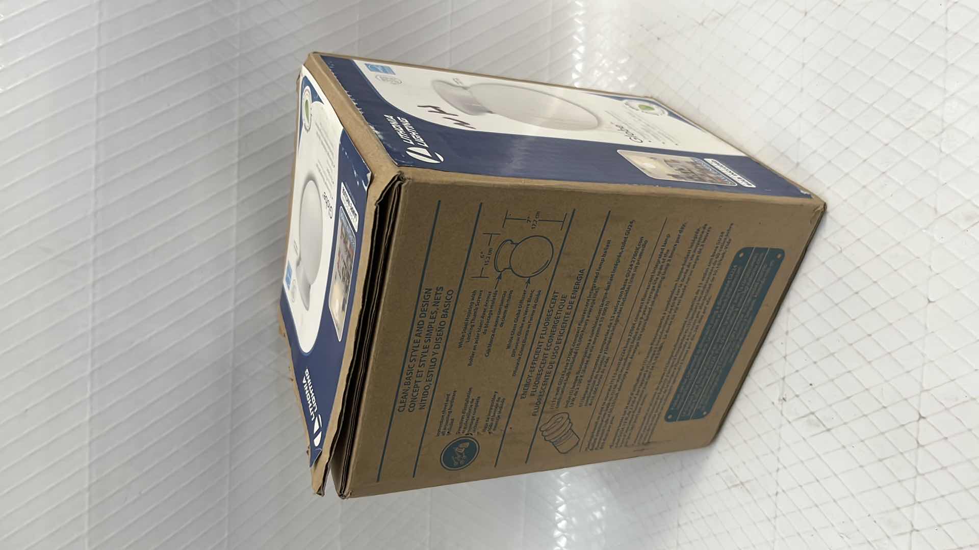 Photo 1 of NEW LITHONIA LIGHTING GLOBE CEILING LIGHT FIXTURE (#11981 WH)