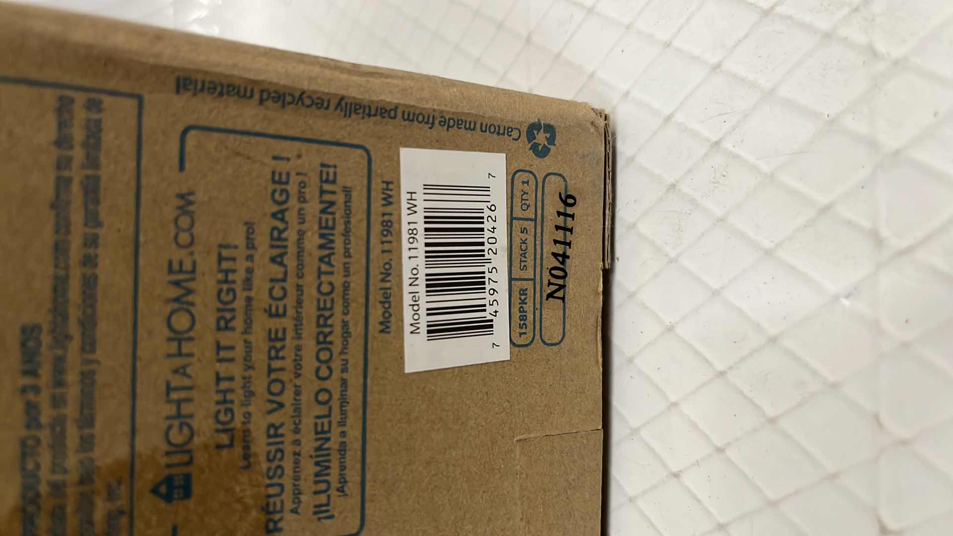 Photo 1 of NEW LITHONIA LIGHTING GLOBE CEILING LIGHT FIXTURE (#11981 WH)