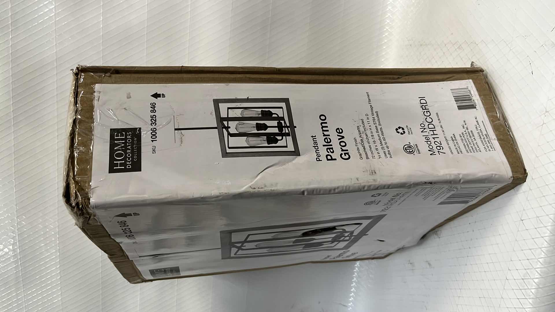 Photo 1 of NEW HOME DECORATORS COLLECTION PALERMO GROVE PENDANT, GRAPHITE FINISH W BLEACHED OAK ACCENTS (#7921HDCGRDI)