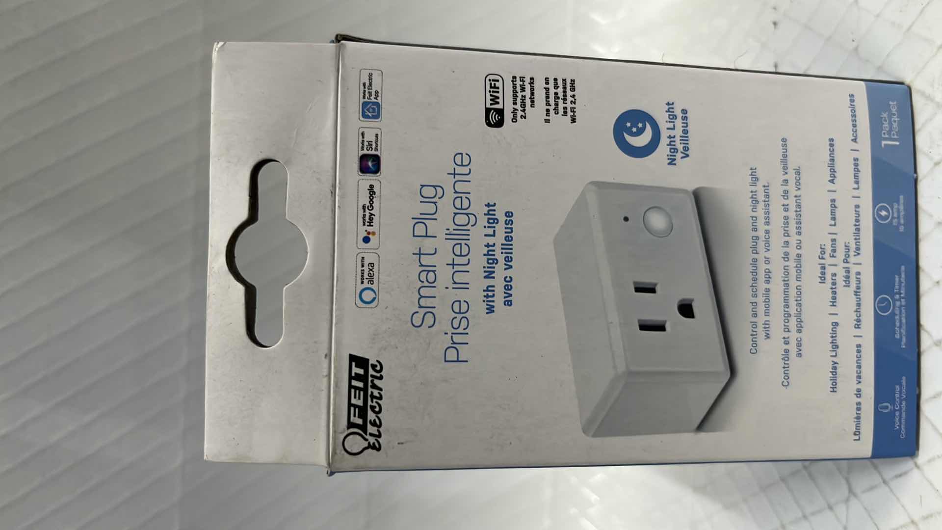 Photo 1 of 2- NEW FEIT ELECTRIC SMART PLUG W NIGHT LIGHT