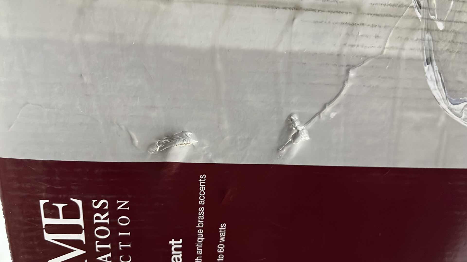 Photo 1 of HOME DECORATORS COLLECTION MINI PENDANT LIGHT FIXTURE, DARK BRONZE FINISH W ANTIQUE BRASS ACCENTS 11” X 9.4”H (#1003 569 397)