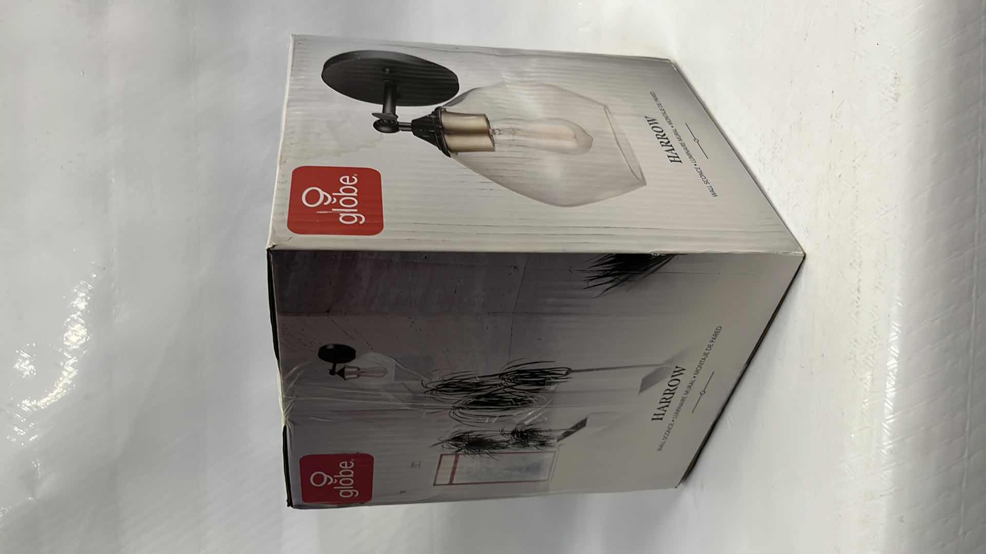 Photo 1 of NEW GLOBE ELECTRIC HARROW WALL SCONCE, MATTE BLACK W GOLD ACCENT, 9.3” X 10.6”H (#51367)