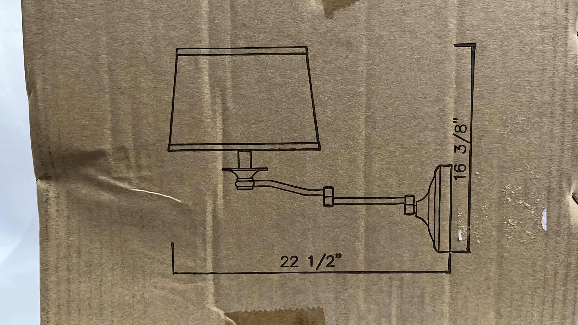 Photo 1 of NEW KENROY HOME RIVERSIDE SWING ARM CONVERTIBLE LAMP, BRUSHED STEEL FINISH (#32217)