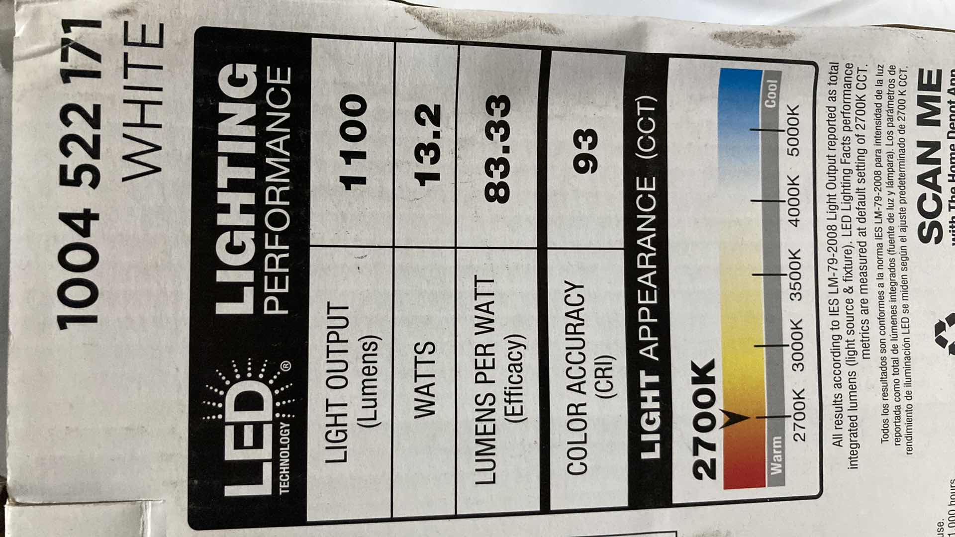 Photo 1 of NEW COMMERCIAL ELECTRIC LED FINISH CHANGING RECESSED WHITE 6” TRIM 30 IN 1 CUSTOMIZABLE OPTIONS MODEL 1004522171 (4)