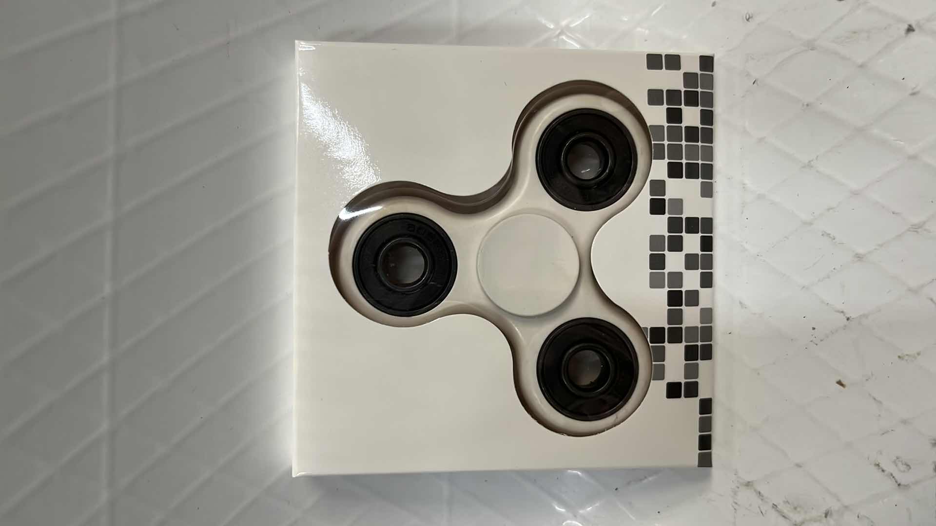 Photo 1 of 10- WHITE FIDGET SPINNER TOY, STRESS TOOL FINGER BALANCE FUN